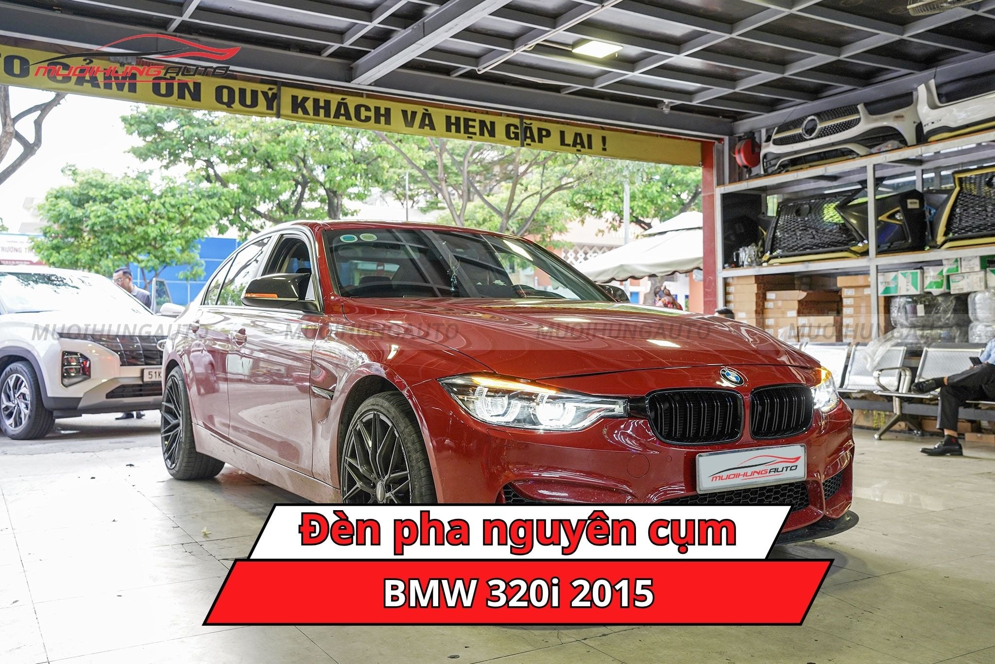 Đèn pha nguyên cụm cho BMW 320i 2015