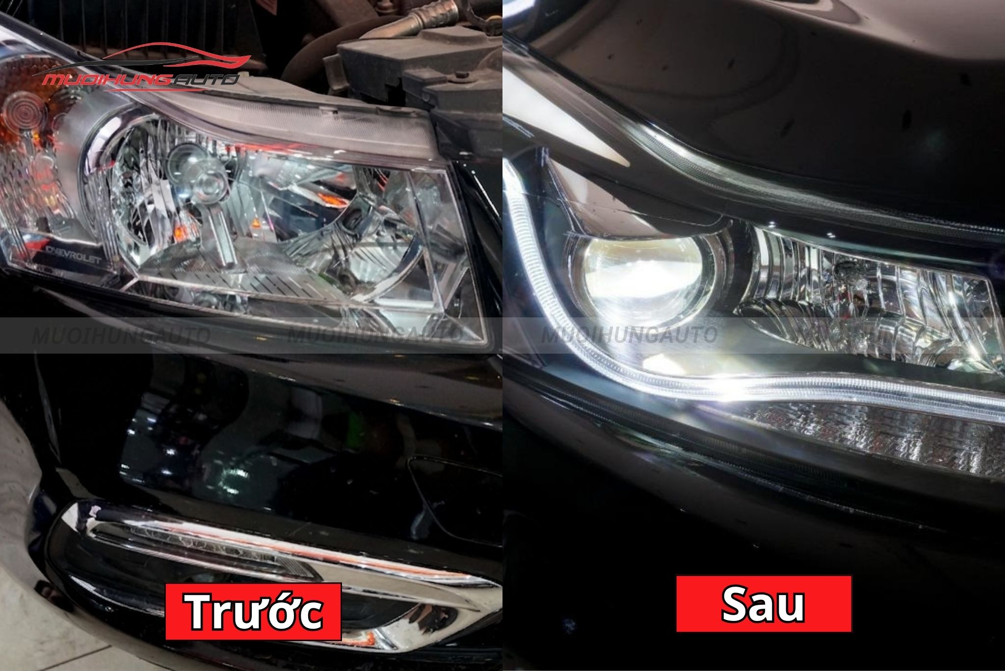 Đèn pha nguyên cụm cho Chevrolet Cruze 2016