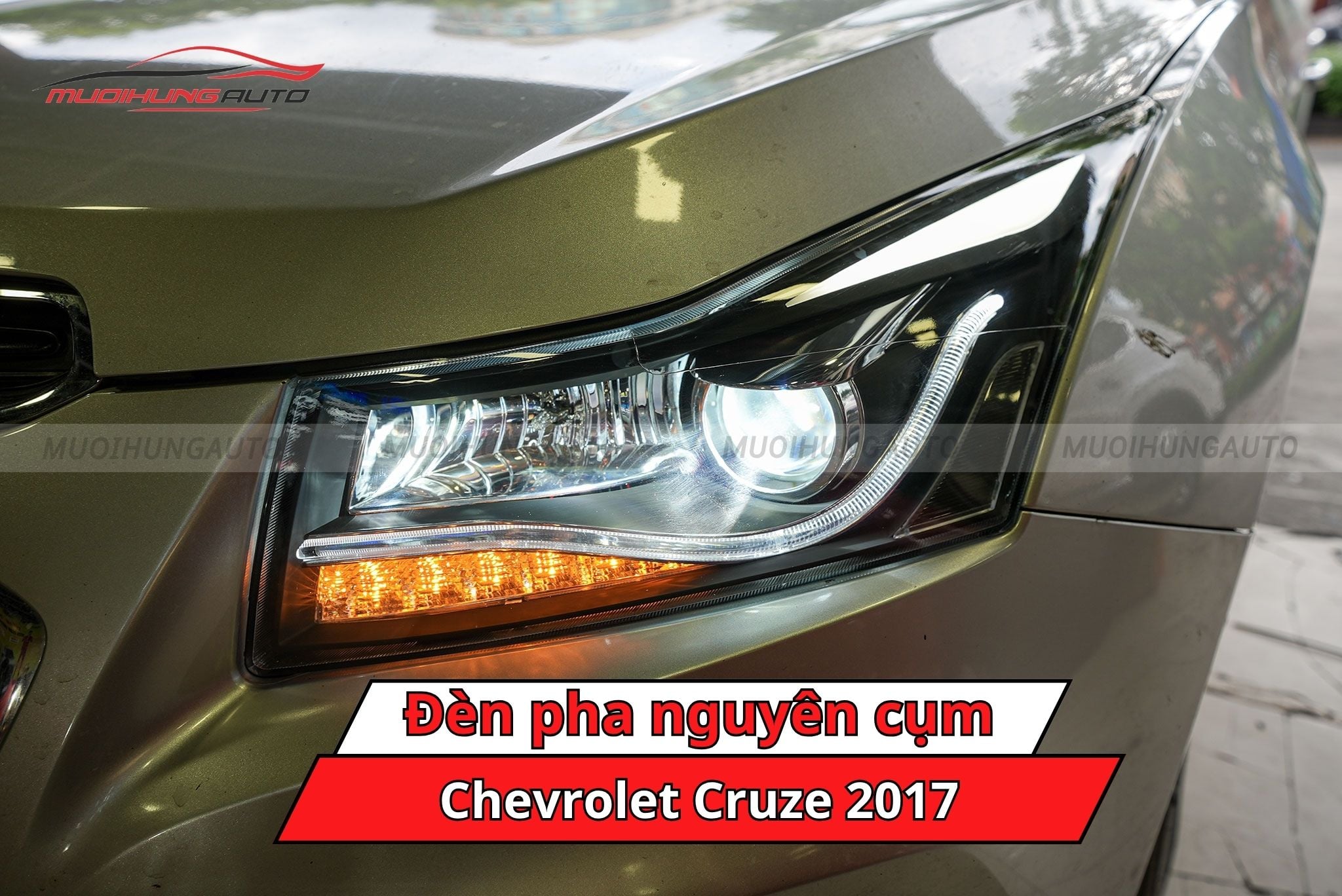 Đèn pha nguyên cụm cho Chevrolet Cruze 2017
