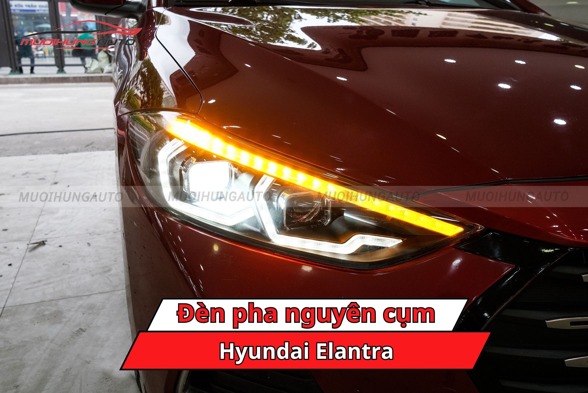 Đèn pha nguyên cụm cho Hyundai Elantra