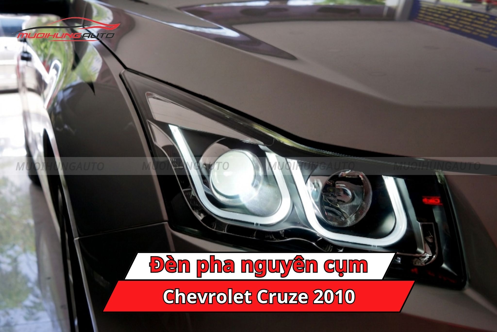 Đèn pha nguyên cụm cho ô tô Chevrolet Cruze 2010