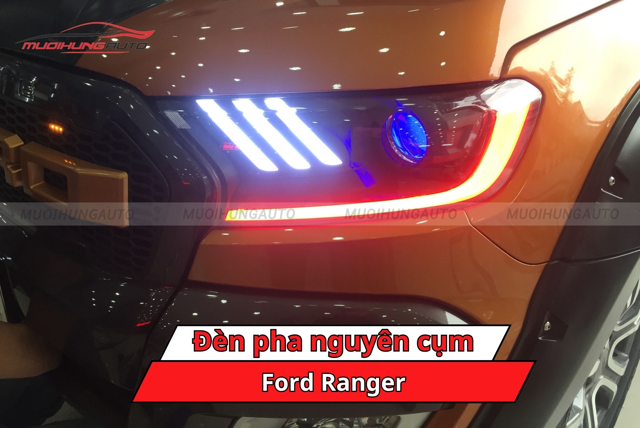 Đèn pha nguyên cụm cho ô tô Ford Ranger