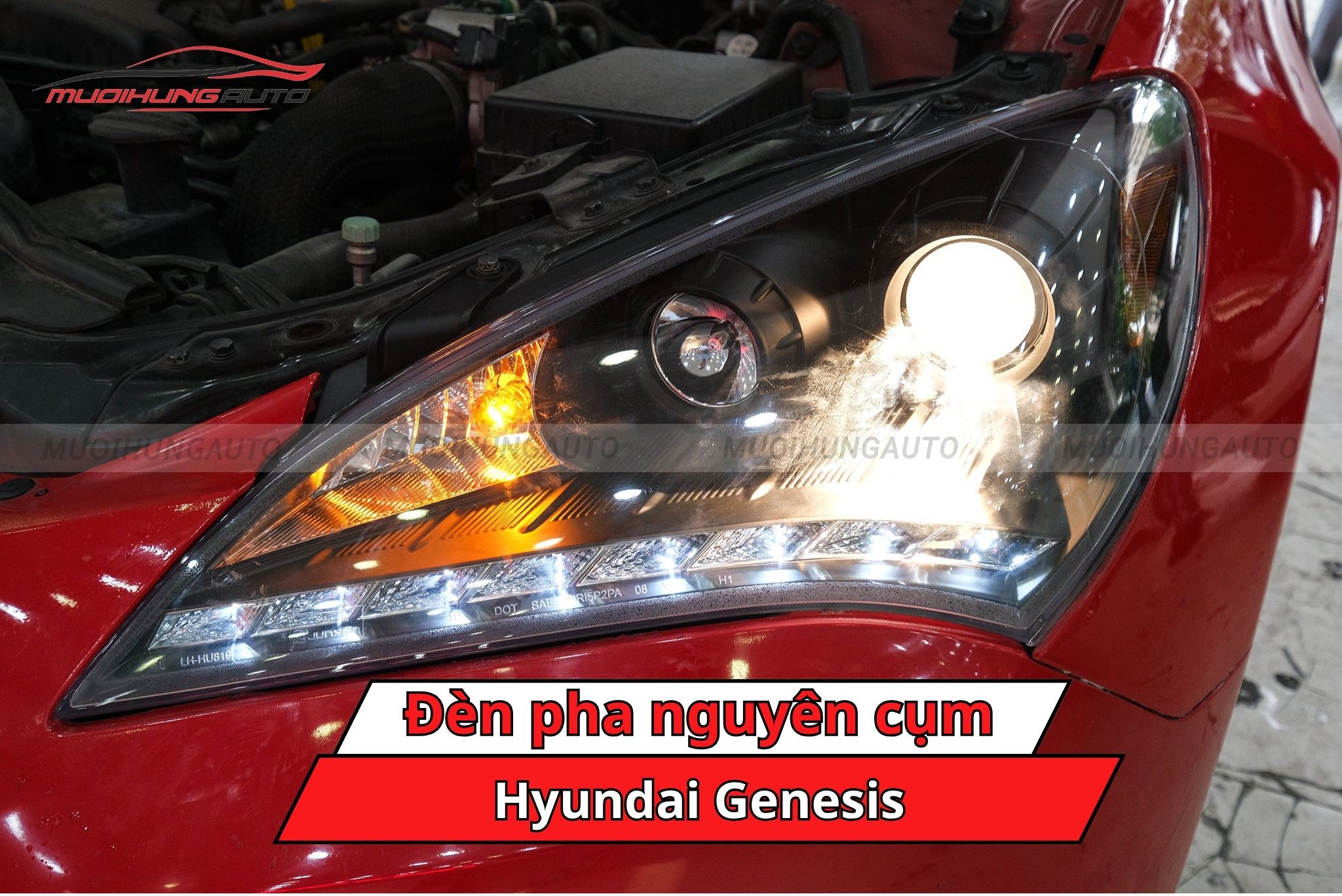 Đèn pha nguyên cụm cho ô tô Hyundai Genesis