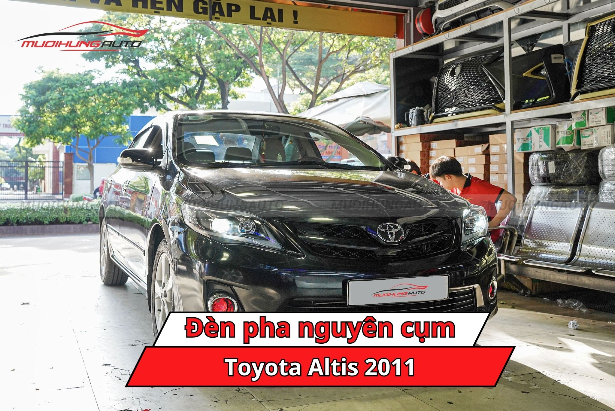 Đèn pha nguyên cụm cho ô tô Toyota Altis 2011