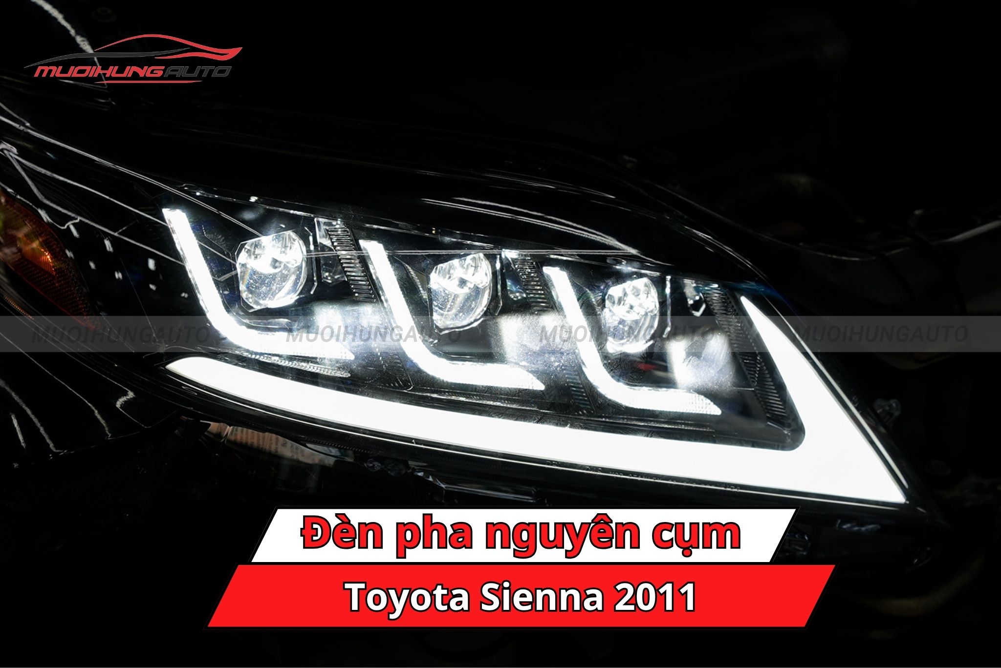 Đèn pha nguyên cụm cho Toyota Sienna 2011