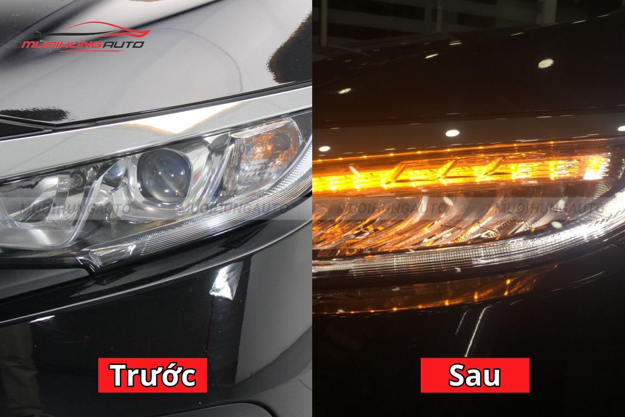 Đèn pha nguyên cụm cho xe Honda Civic 2015