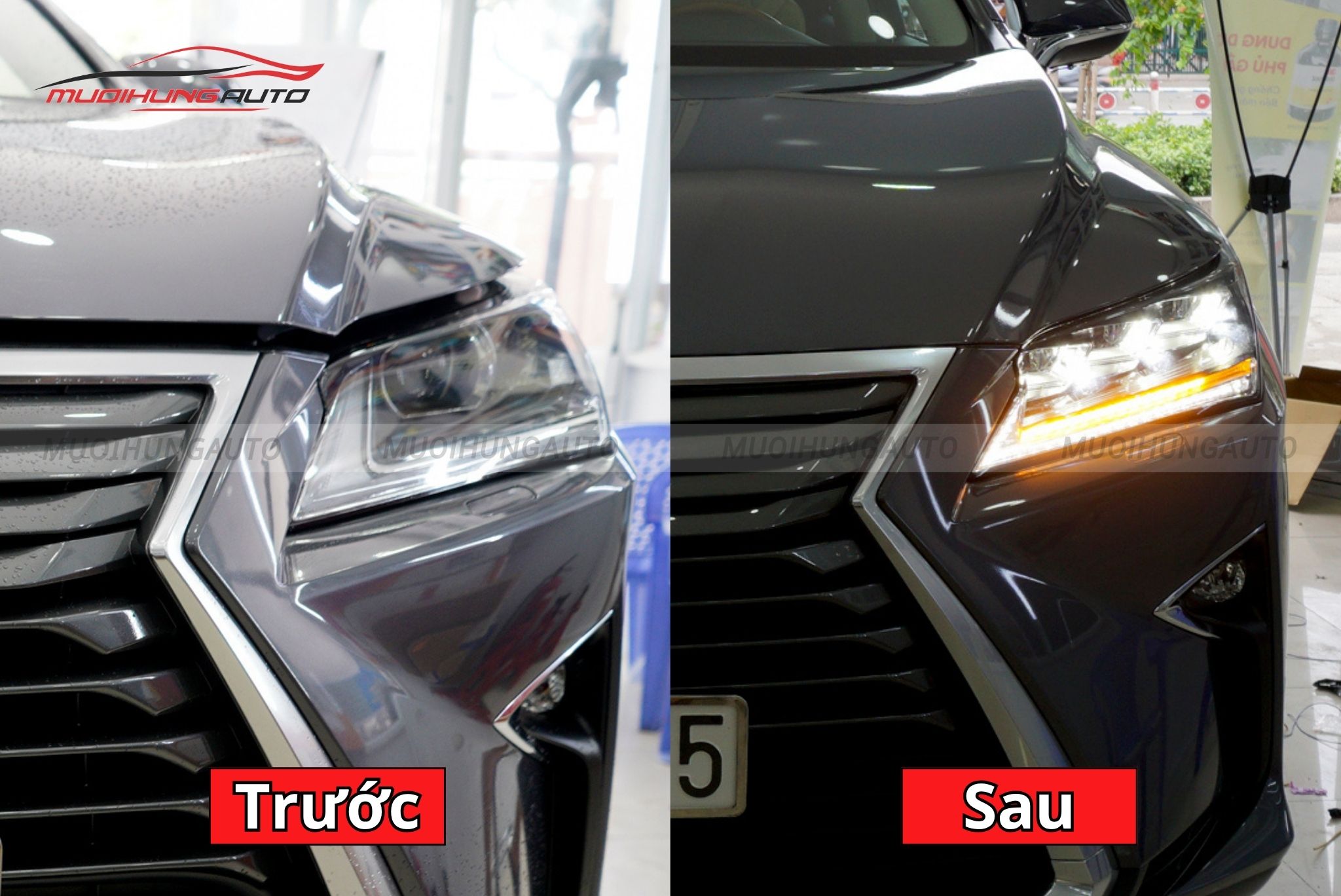 Đèn pha nguyên cụm cho xe Lexus RX350