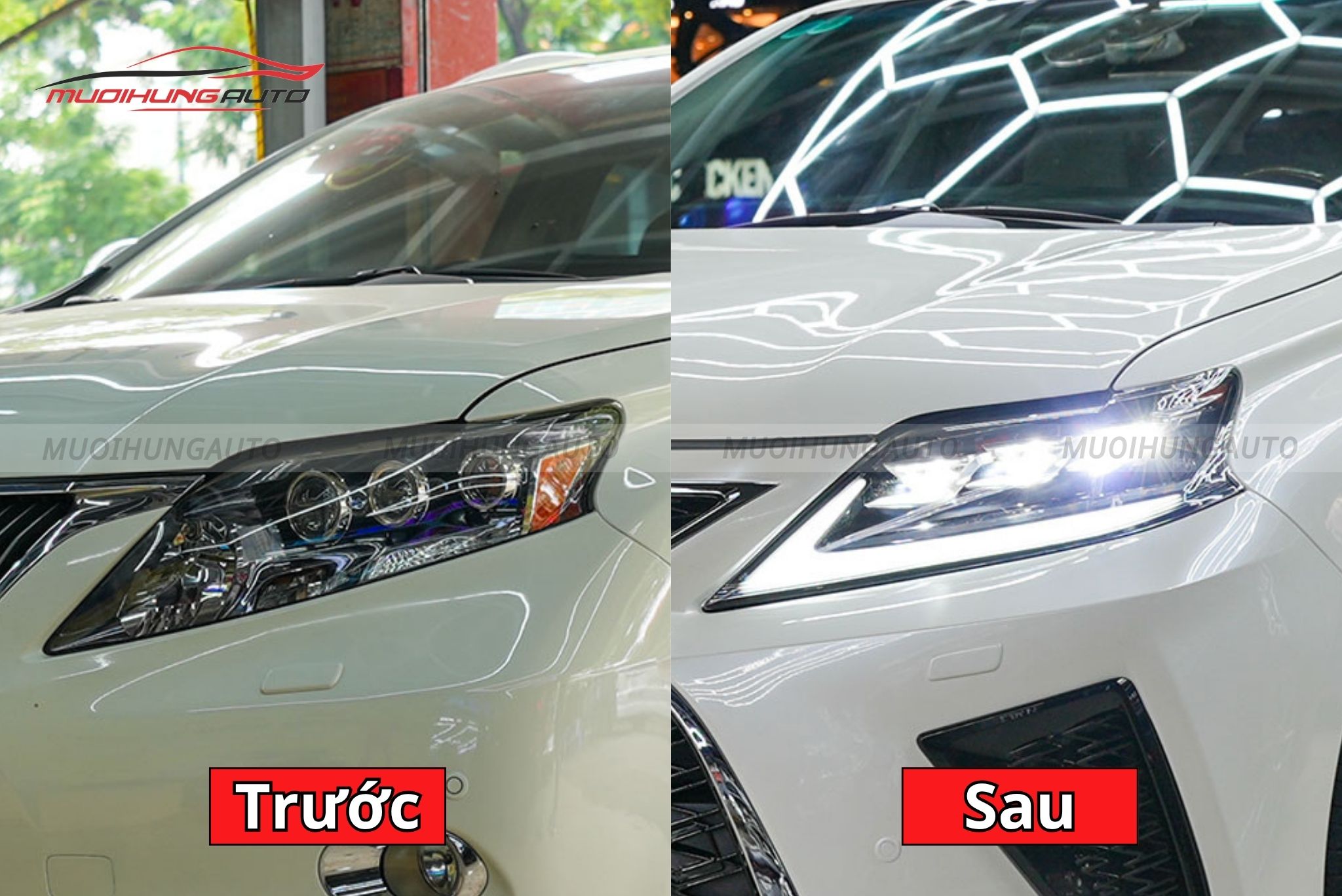 Đèn pha nguyên cụm cho xe Lexus RX450H 2012