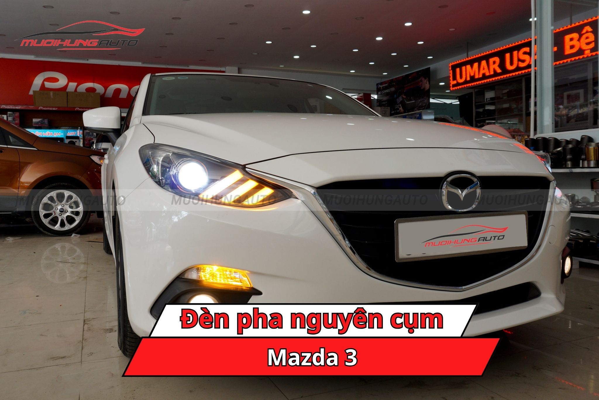 Đèn pha nguyên cụm cho xe Mazda 3