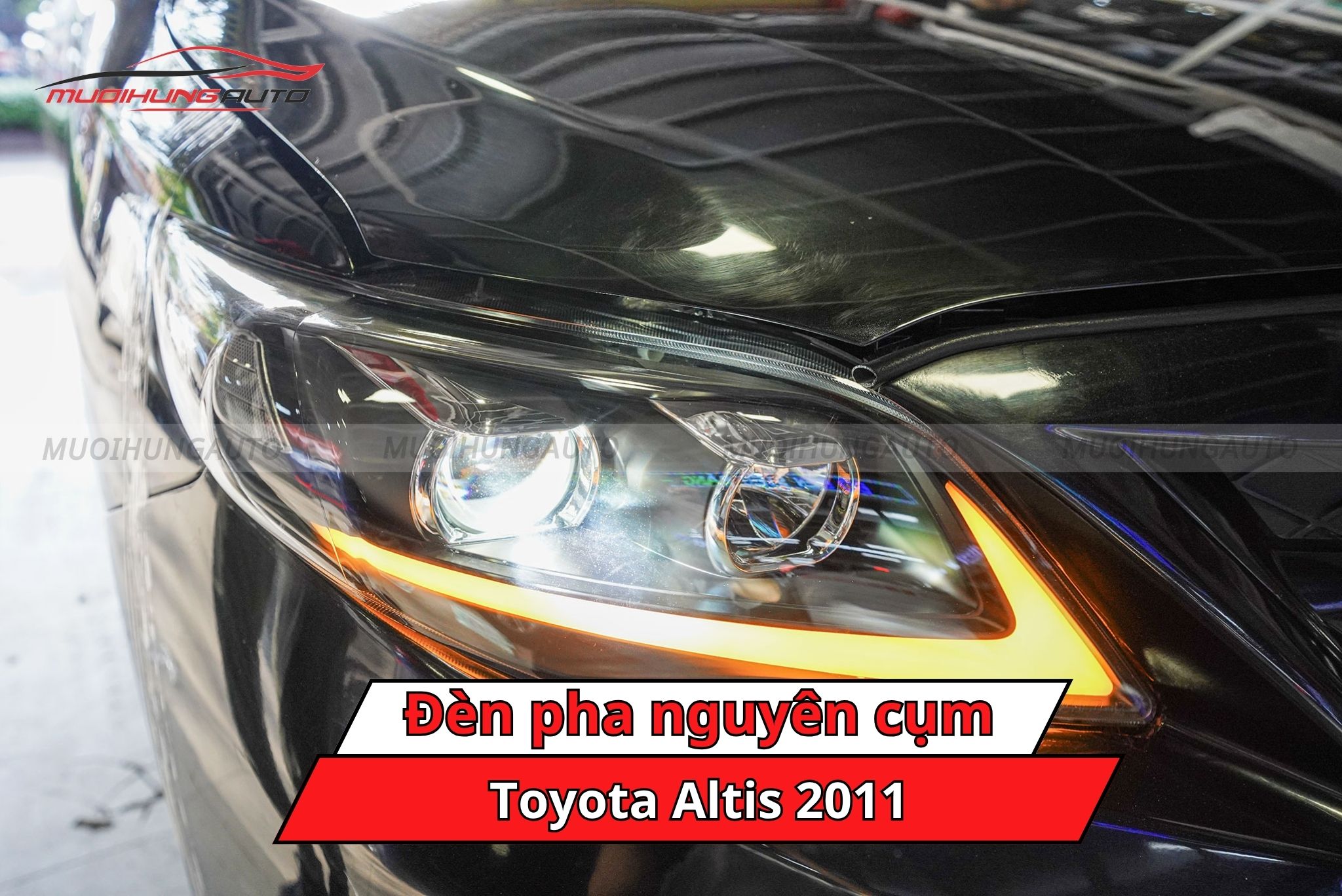 Đèn pha nguyên cụm cho xe Toyota Altis 2011