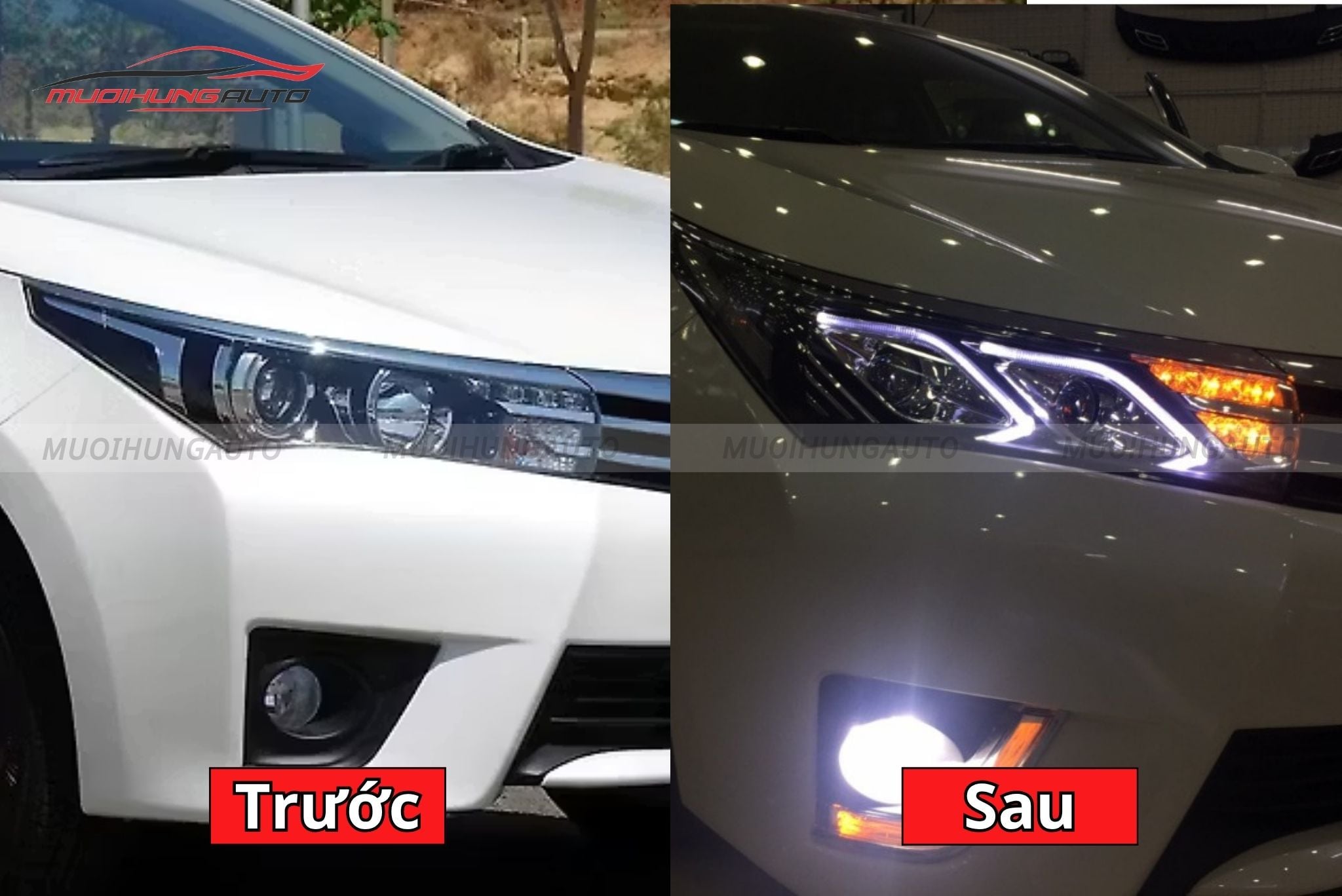Đèn pha nguyên cụm cho xe Toyota Altis 2017