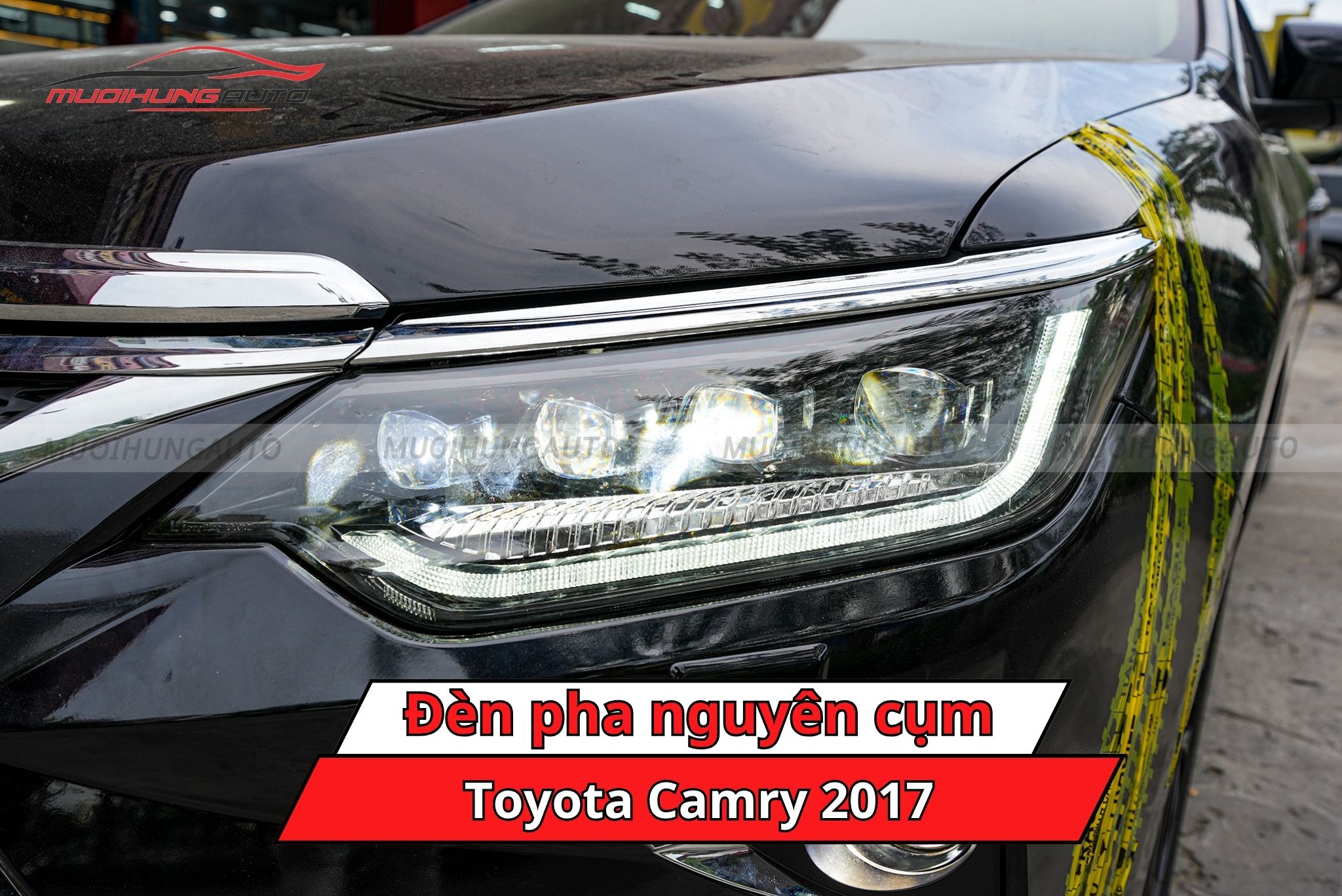 Đèn pha nguyên cụm cho xe Toyota Camry 2017