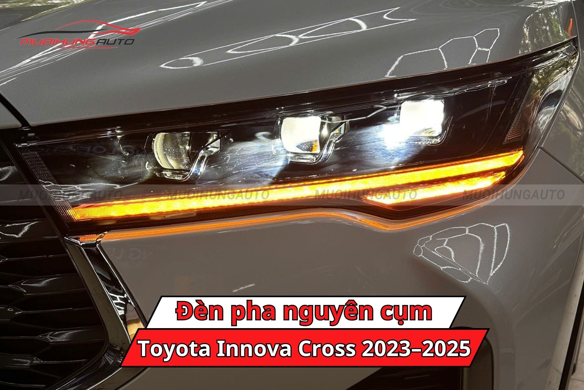 Đèn pha nguyên cụm cho xe Toyota Innova Cross 2023-2025