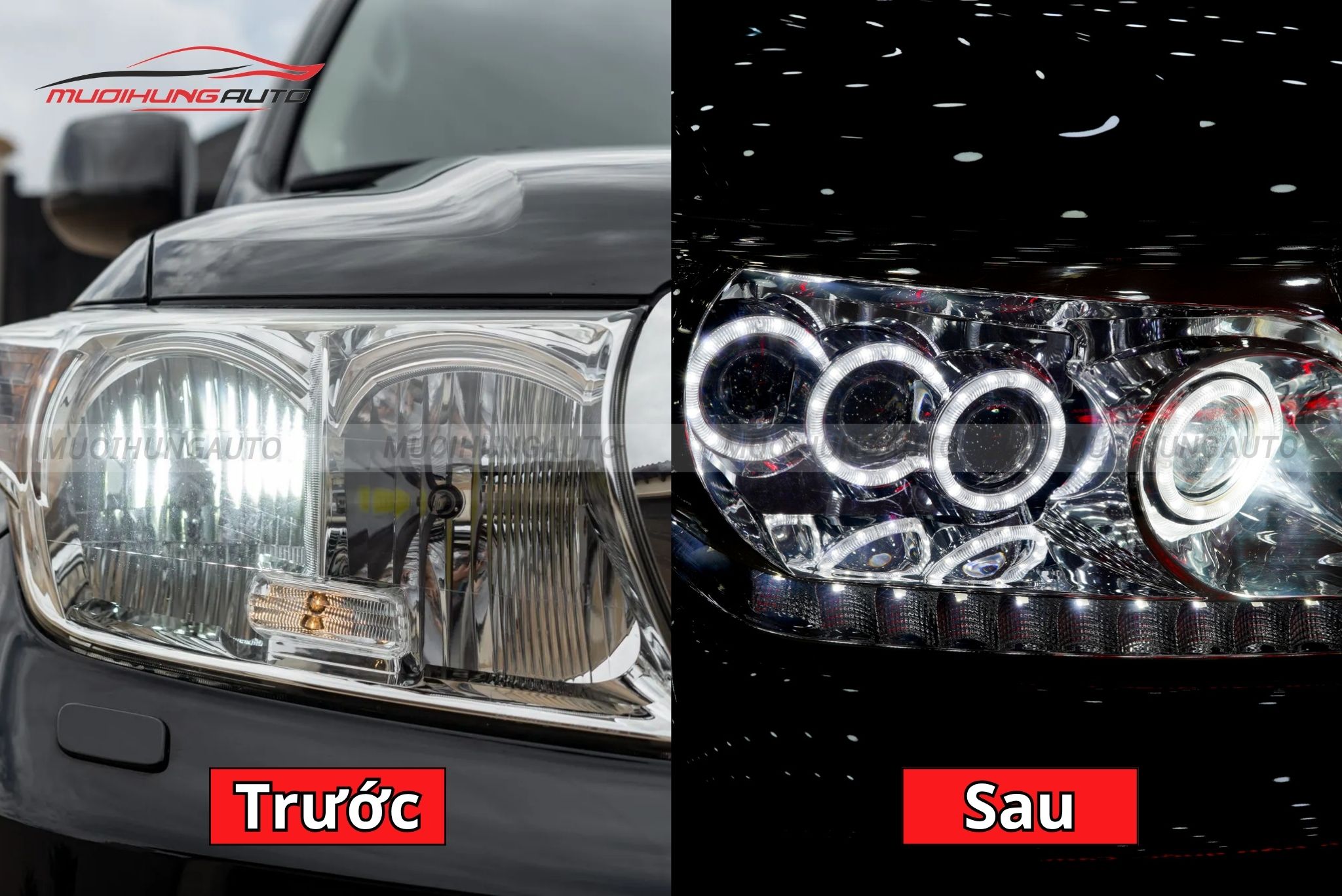 Đèn pha nguyên cụm cho xe Toyota Land Cruiser