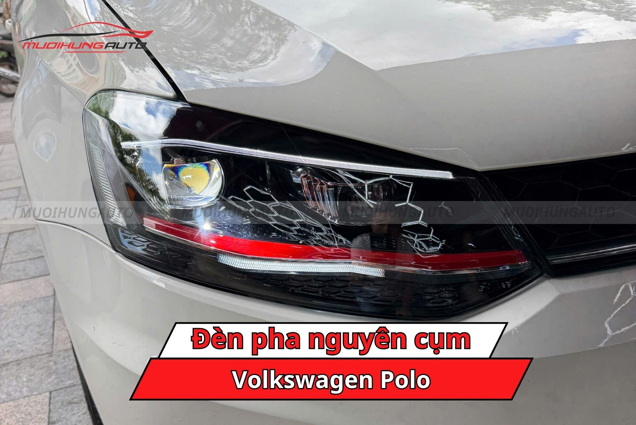 Đèn pha nguyên cụm cho xe Volkswagen Polo