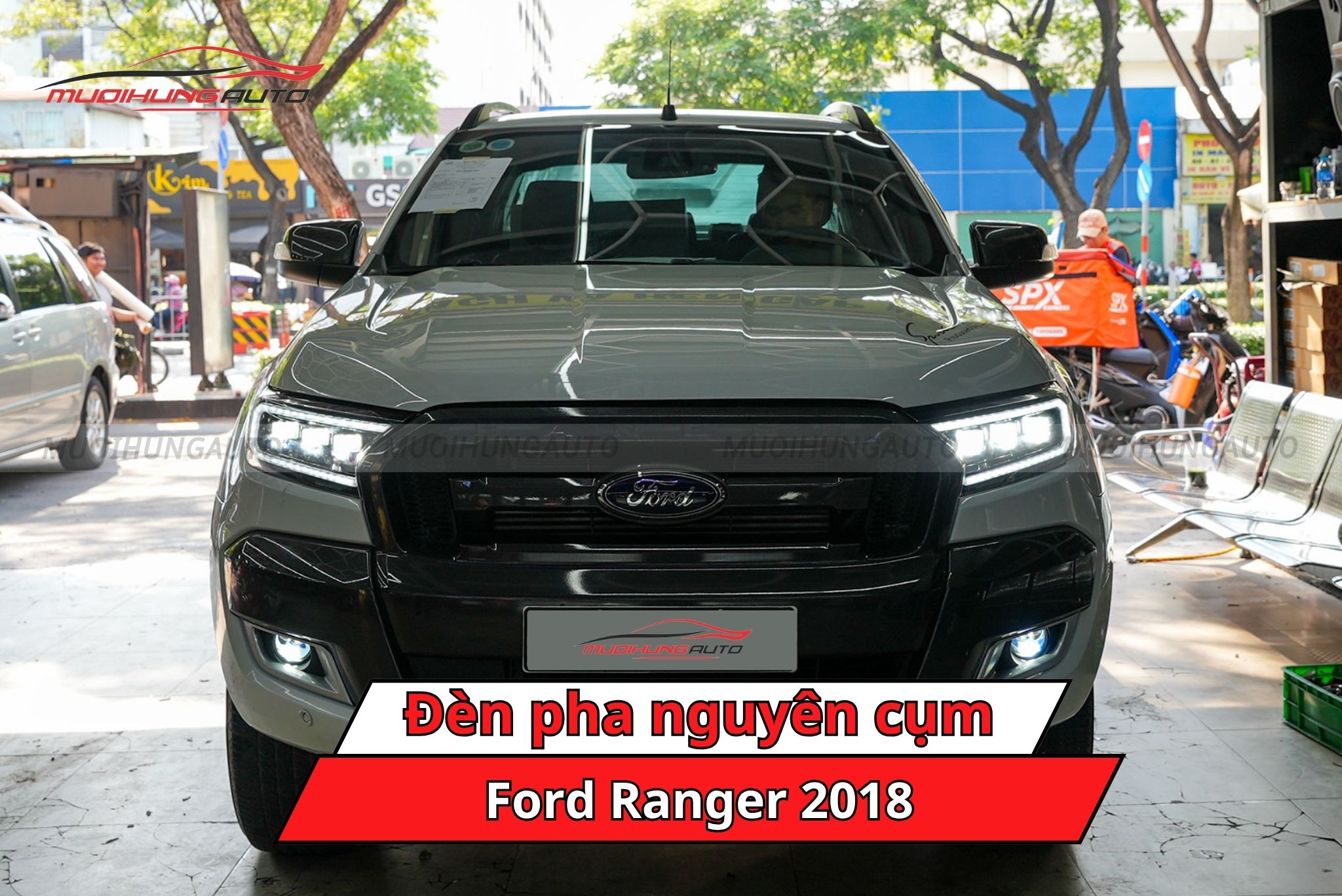 Đèn pha nguyên cụm Ford Ranger 2018