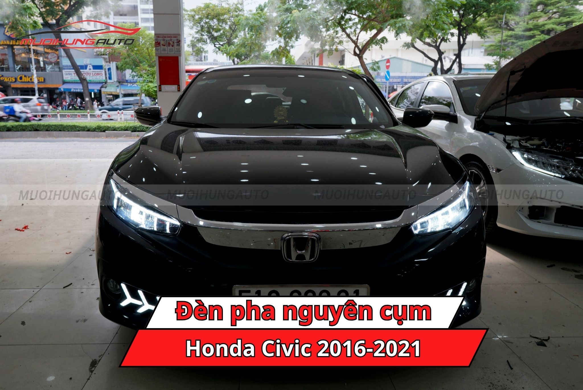 Đèn pha nguyên cụm Honda Civic 2016-2021