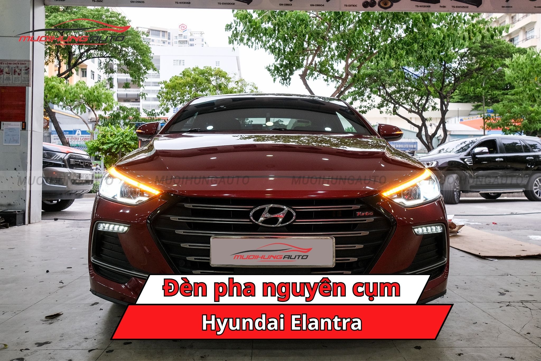 Đèn pha nguyên cụm Hyundai Elantra