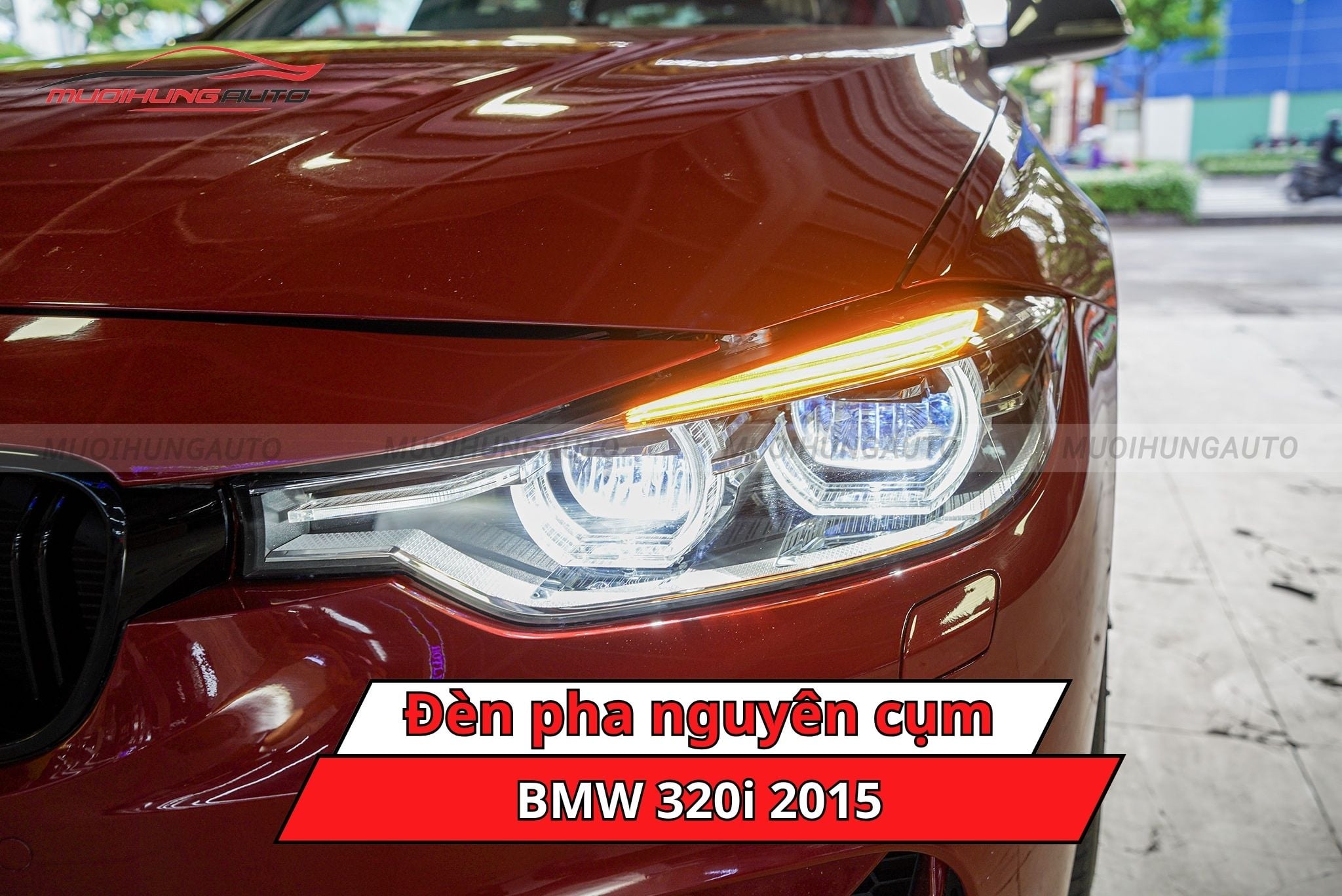 Đèn pha nguyên cụm ô tô BMW 320i 2015