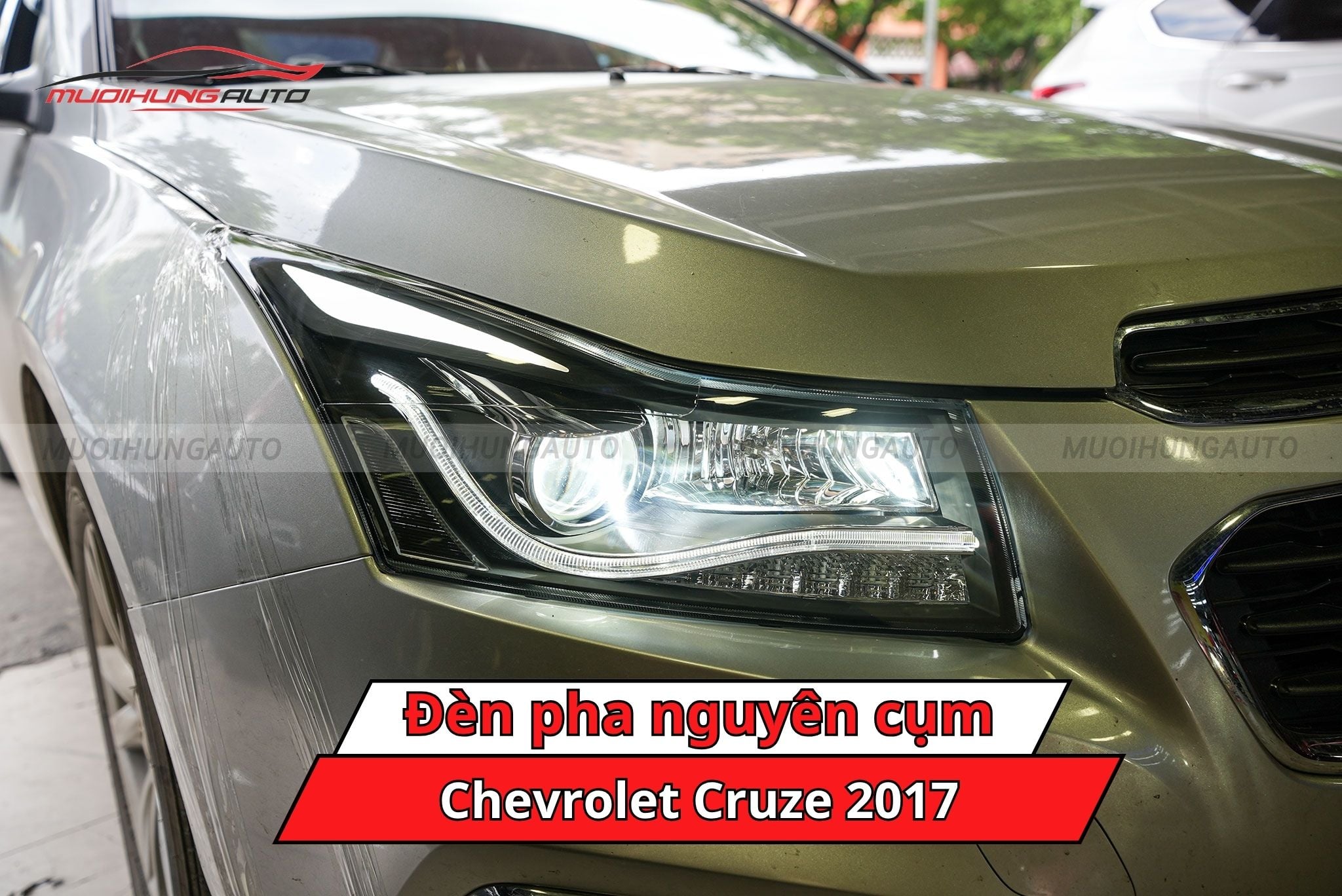 Đèn pha nguyên cụm ô tô Chevrolet Cruze 2017