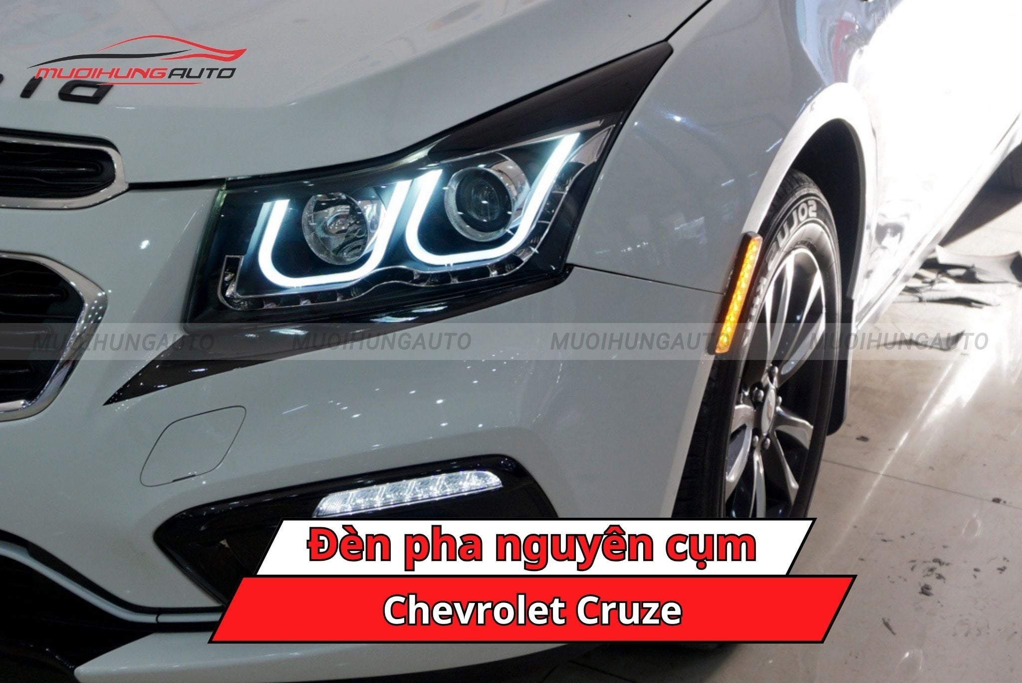 Đèn pha nguyên cụm ô tô Chevrolet Cruze