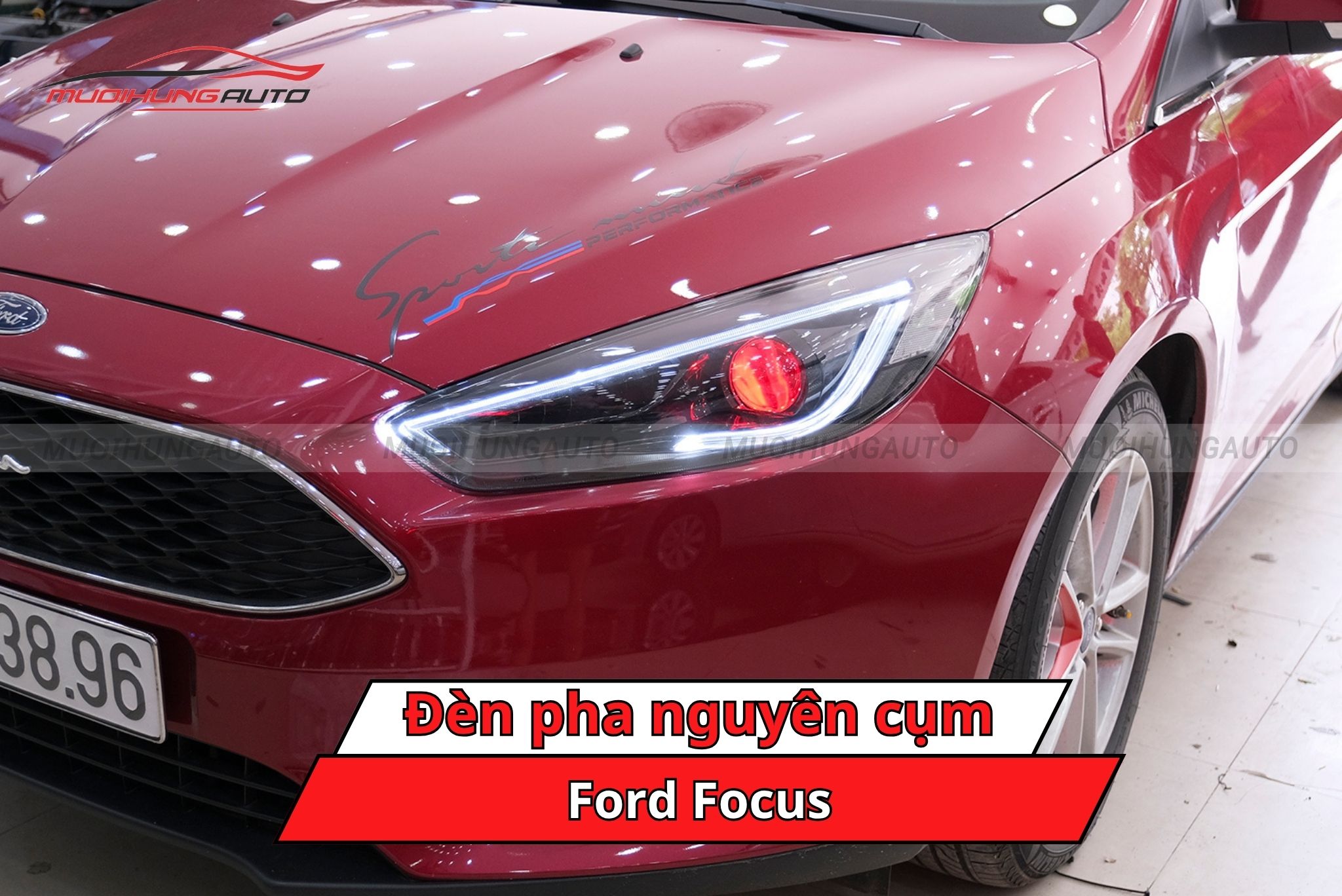 Đèn pha nguyên cụm ô tô Ford Focus