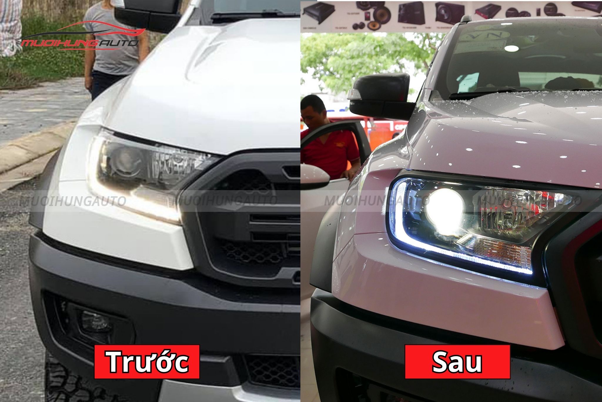 Đèn pha nguyên cụm ô tô Ford Raptor