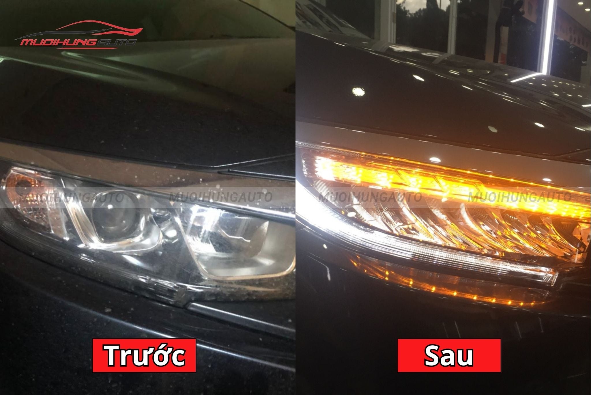 Đèn pha nguyên cụm ô tô Honda Civic 2015