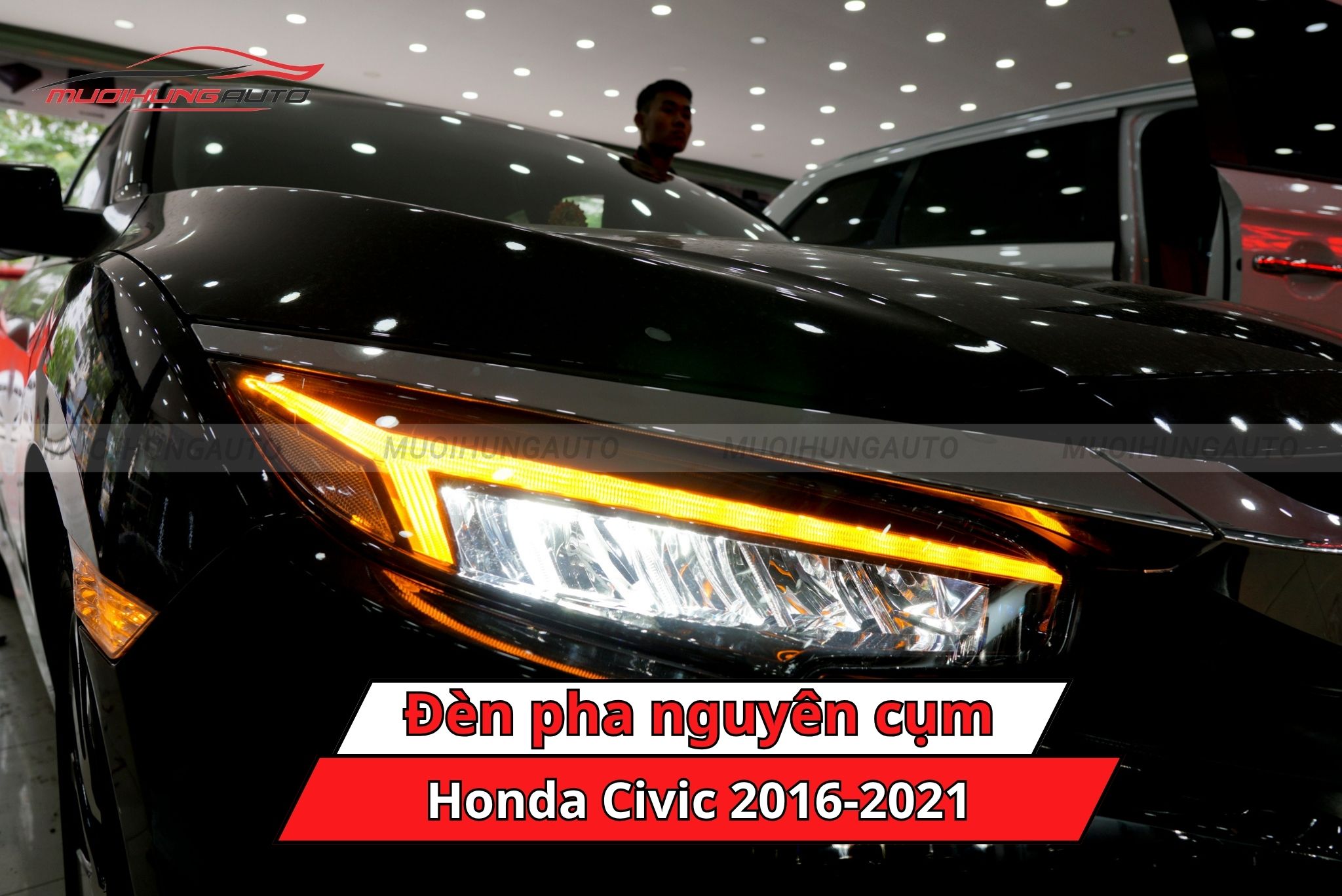 Đèn pha nguyên cụm ô tô Honda Civic 2016-2021