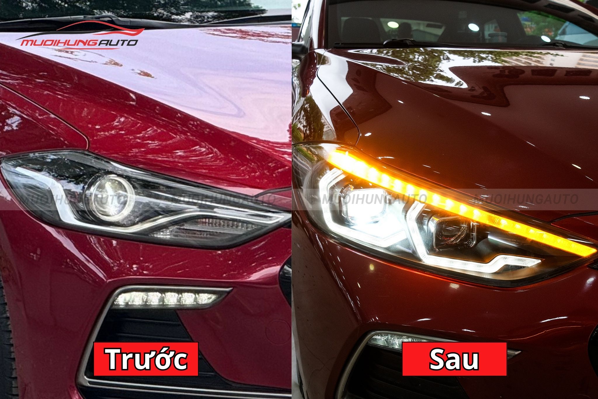 Đèn pha nguyên cụm ô tô Hyundai Elantra