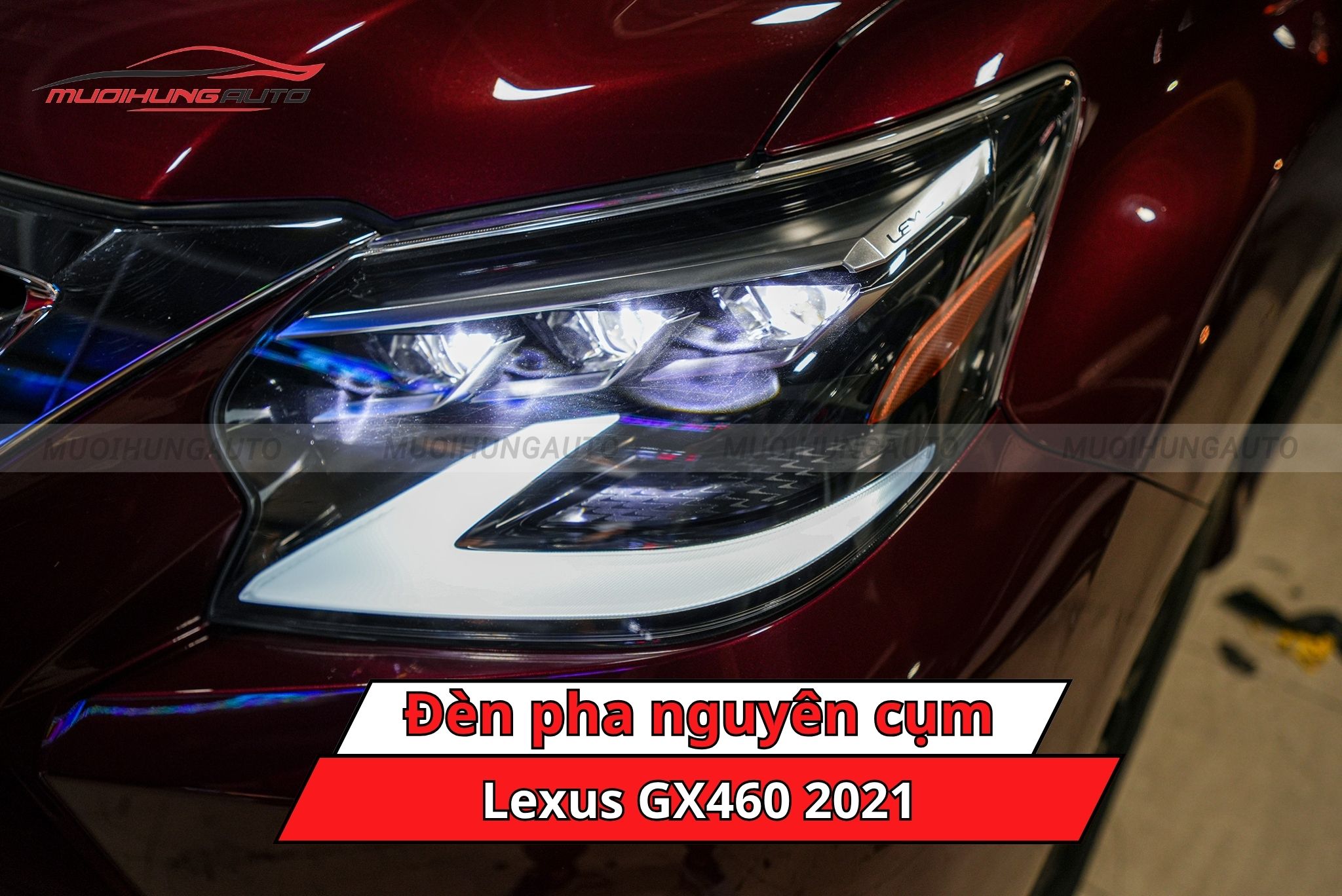 Đèn pha nguyên cụm ô tô Lexus GX460 2021