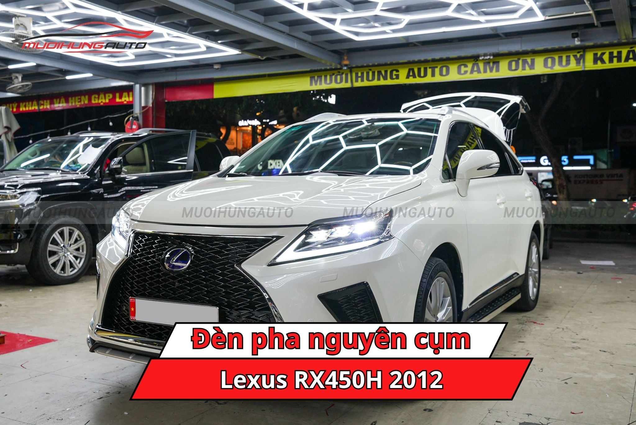 Đèn pha nguyên cụm ô tô Lexus RX450H 2012