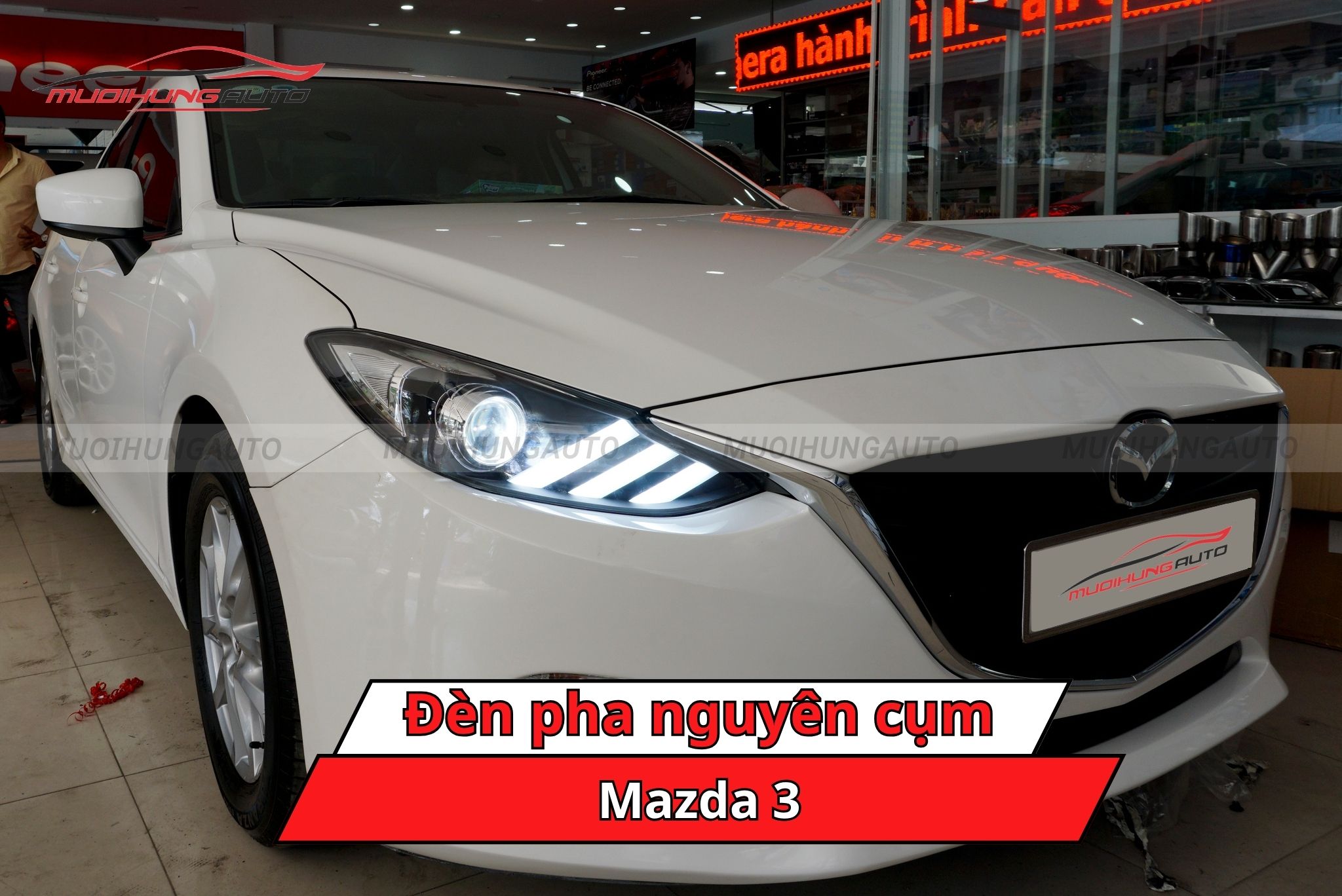 Đèn pha nguyên cụm ô tô Mazda 3