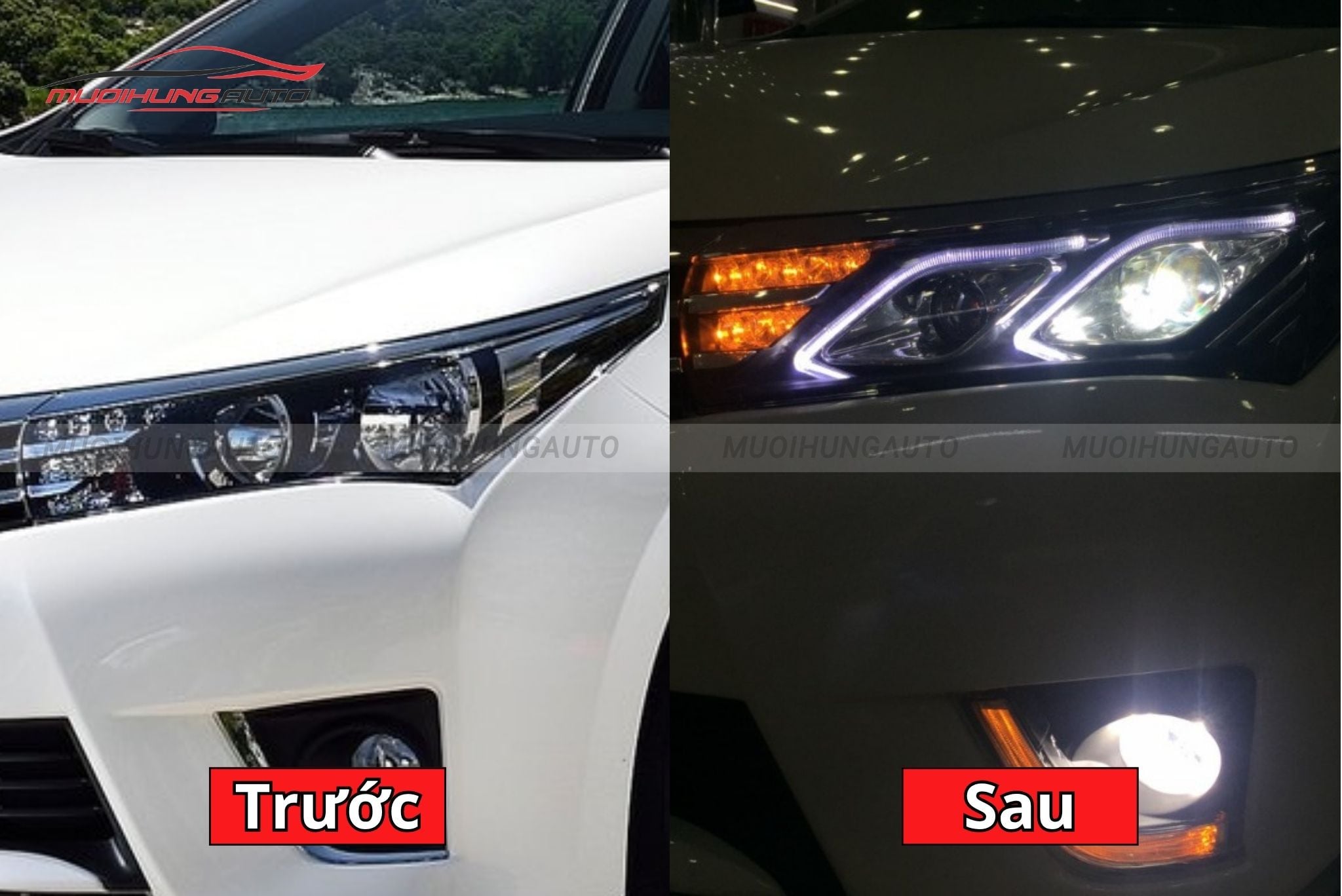 Đèn pha nguyên cụm ô tô Toyota Altis 2017
