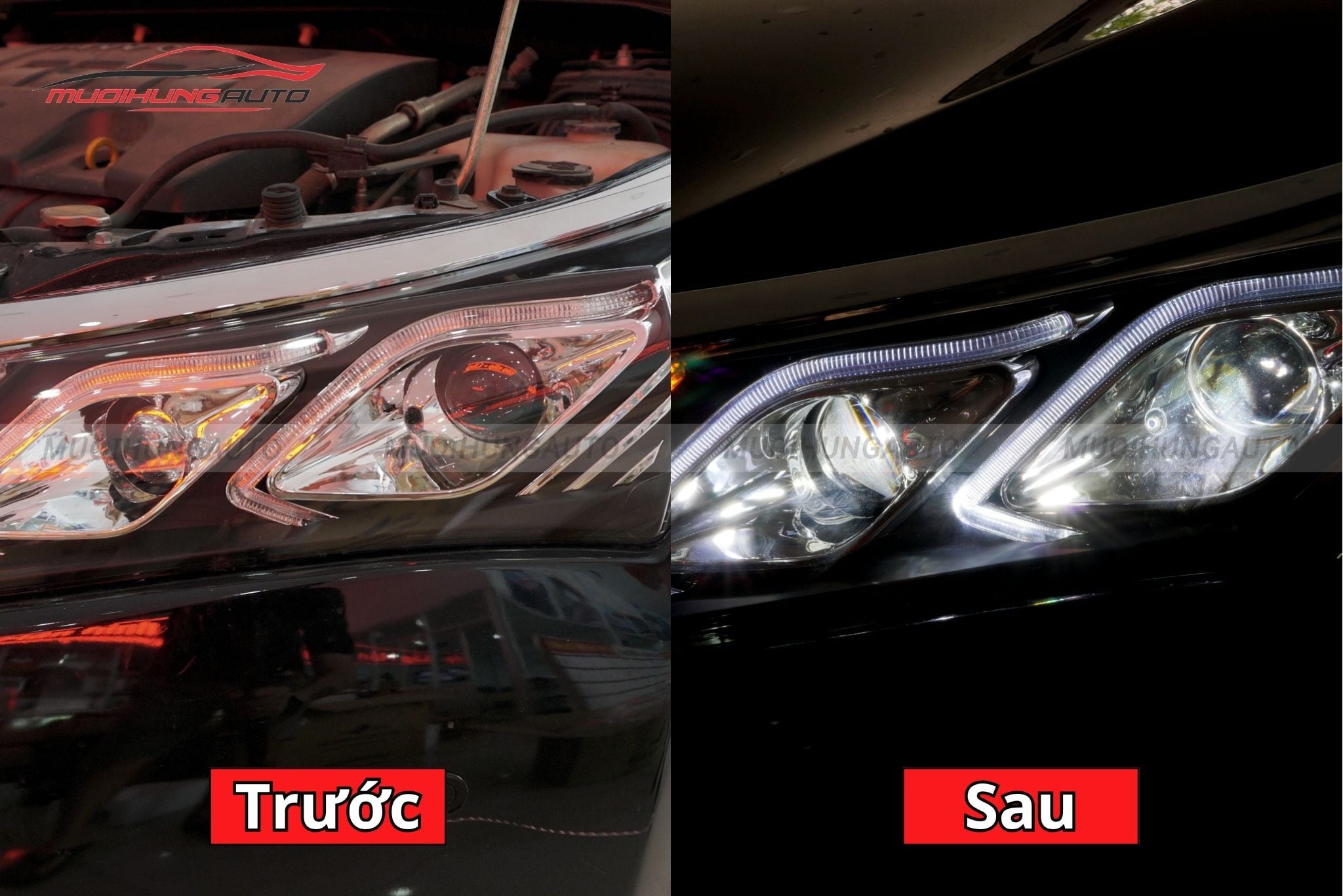 Đèn pha nguyên cụm ô tô Toyota Altis