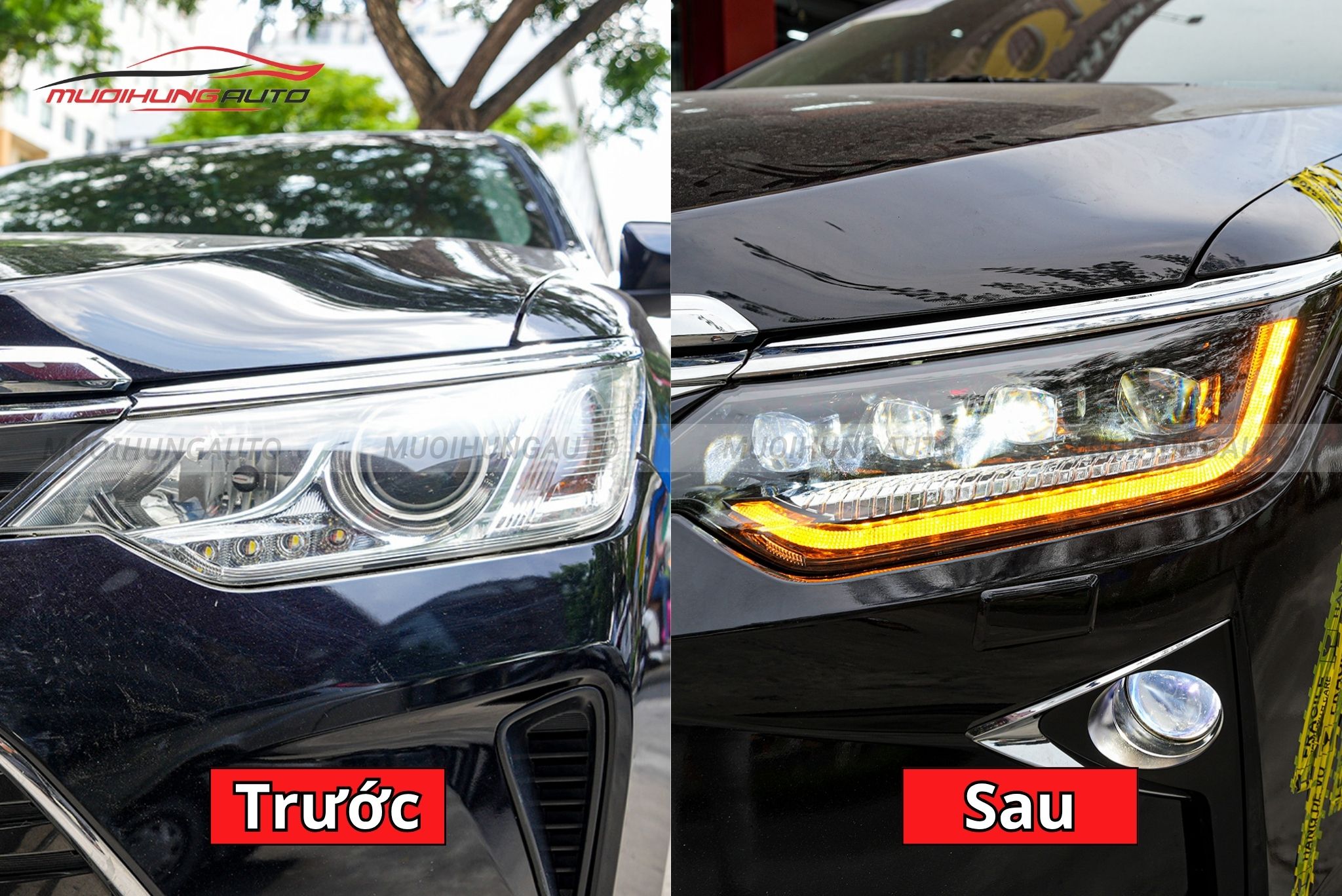 Đèn pha nguyên cụm ô tô Toyota Camry 2017
