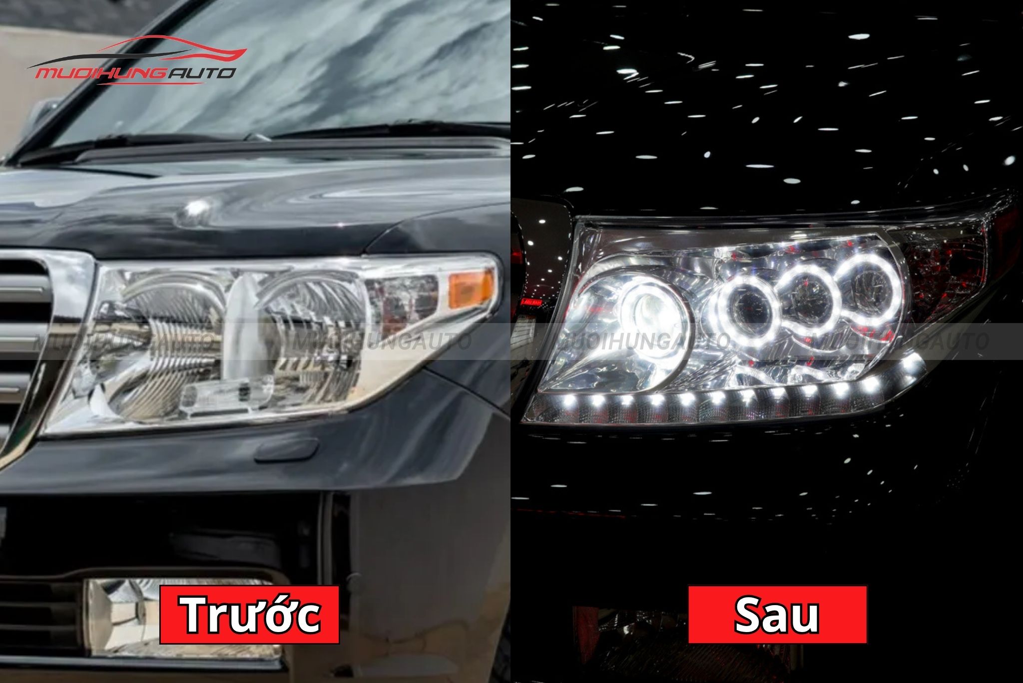 Đèn pha nguyên cụm Toyota Land Cruiser