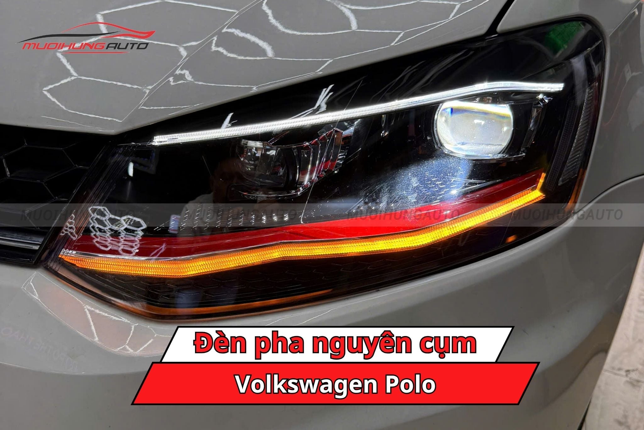 Đèn pha nguyên cụm ô tô Volkswagen Polo
