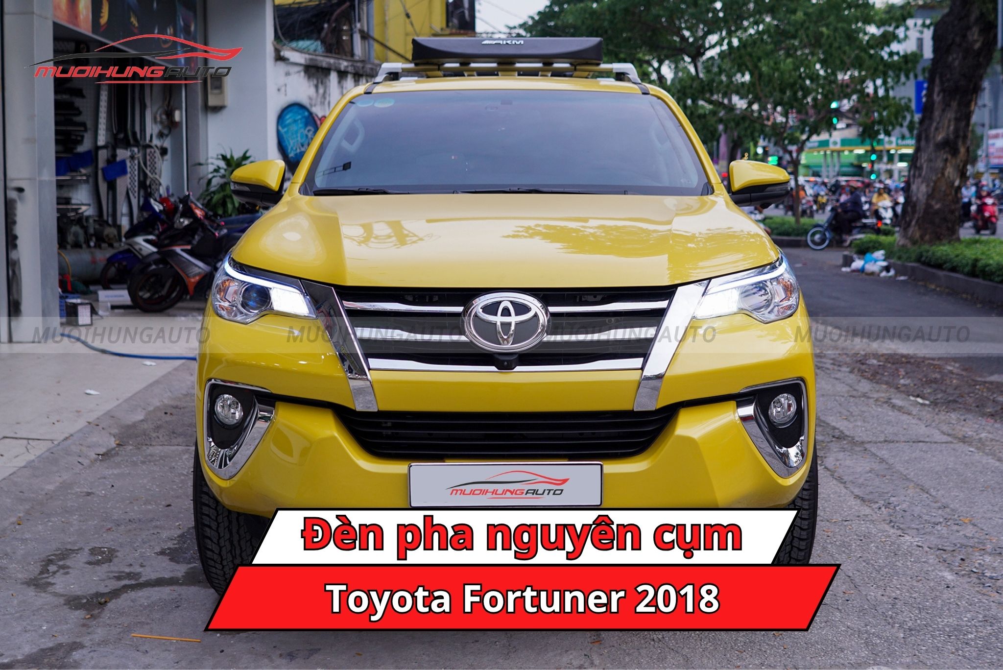Đèn pha nguyên cụm Toyota Fortuner 2018