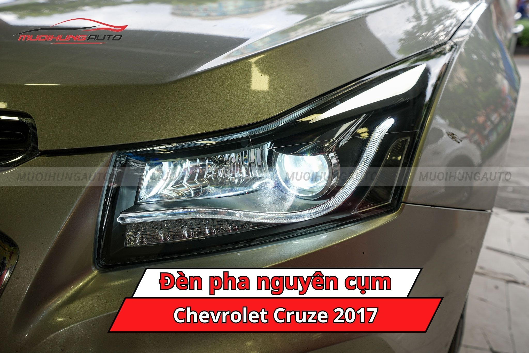 Đèn pha nguyên cụm xe Chevrolet Cruze 2017
