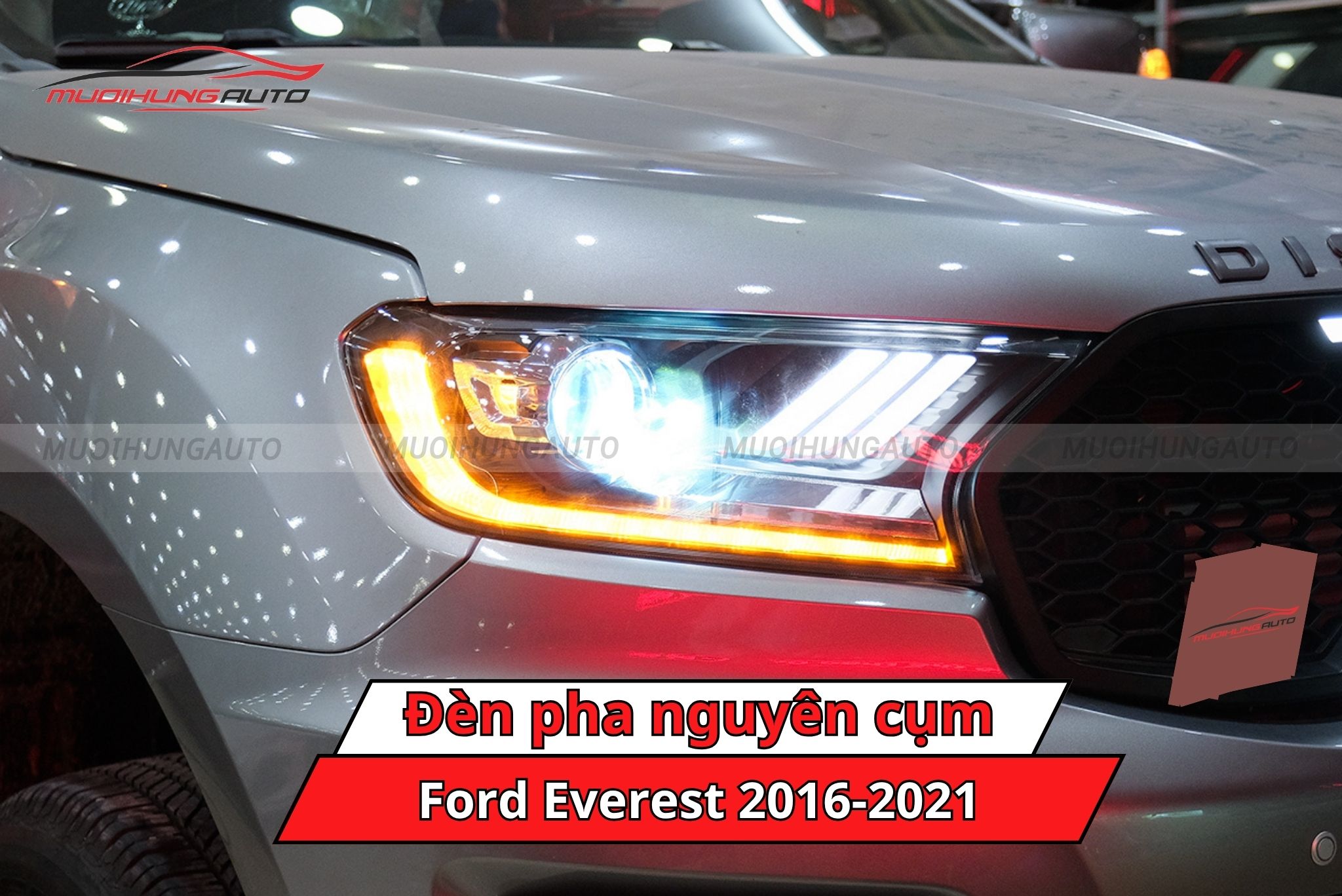Đèn pha nguyên cụm xe Ford Everest 2016-2021