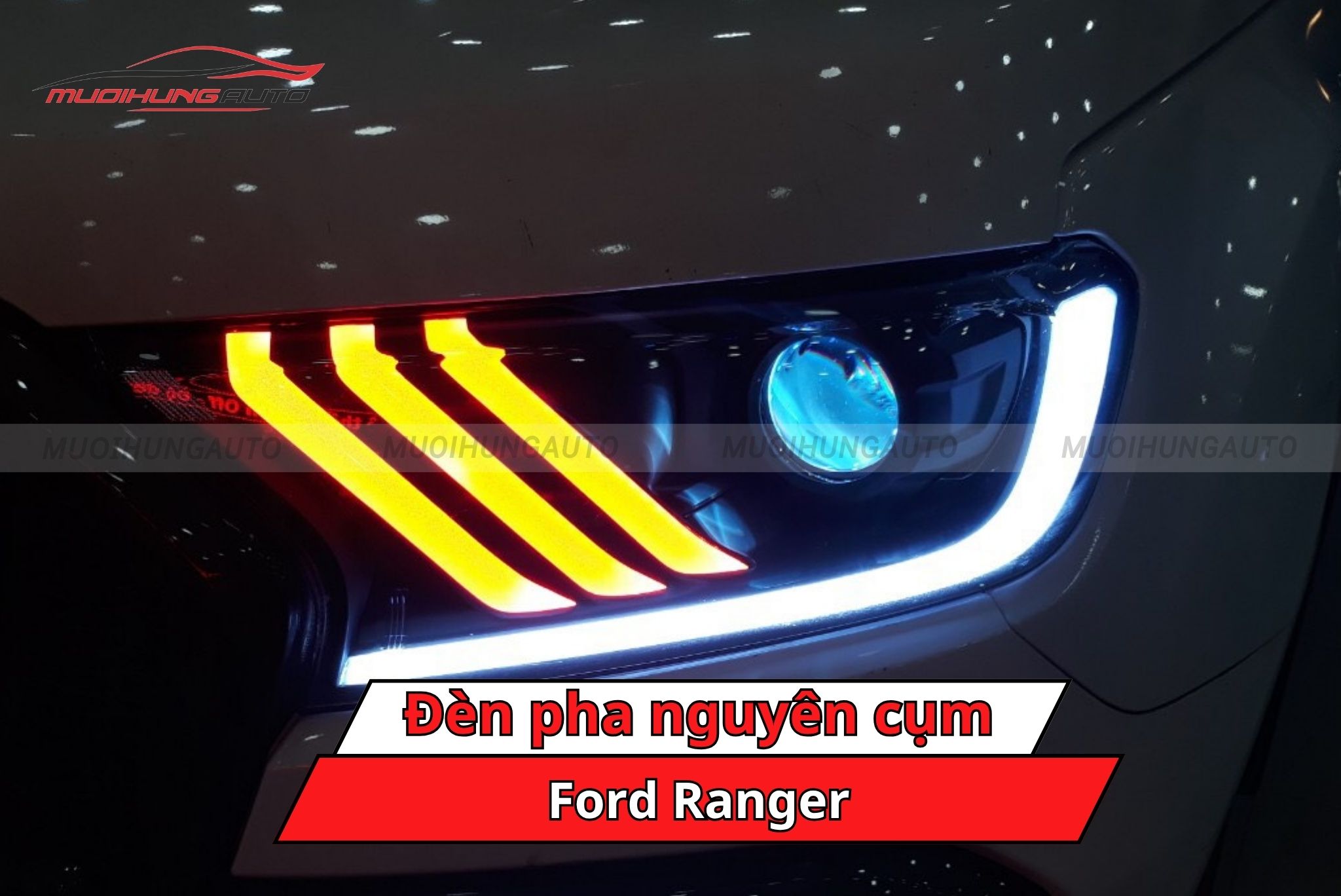 Đèn pha nguyên cụm xe Ford Ranger