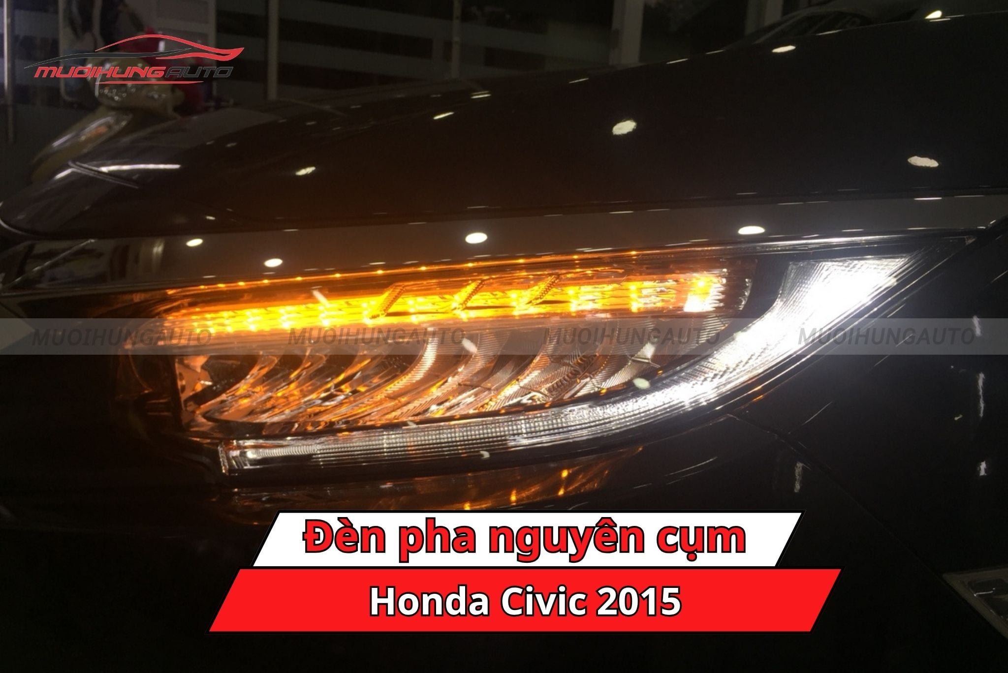 Đèn pha nguyên cụm xe Honda Civic 2015