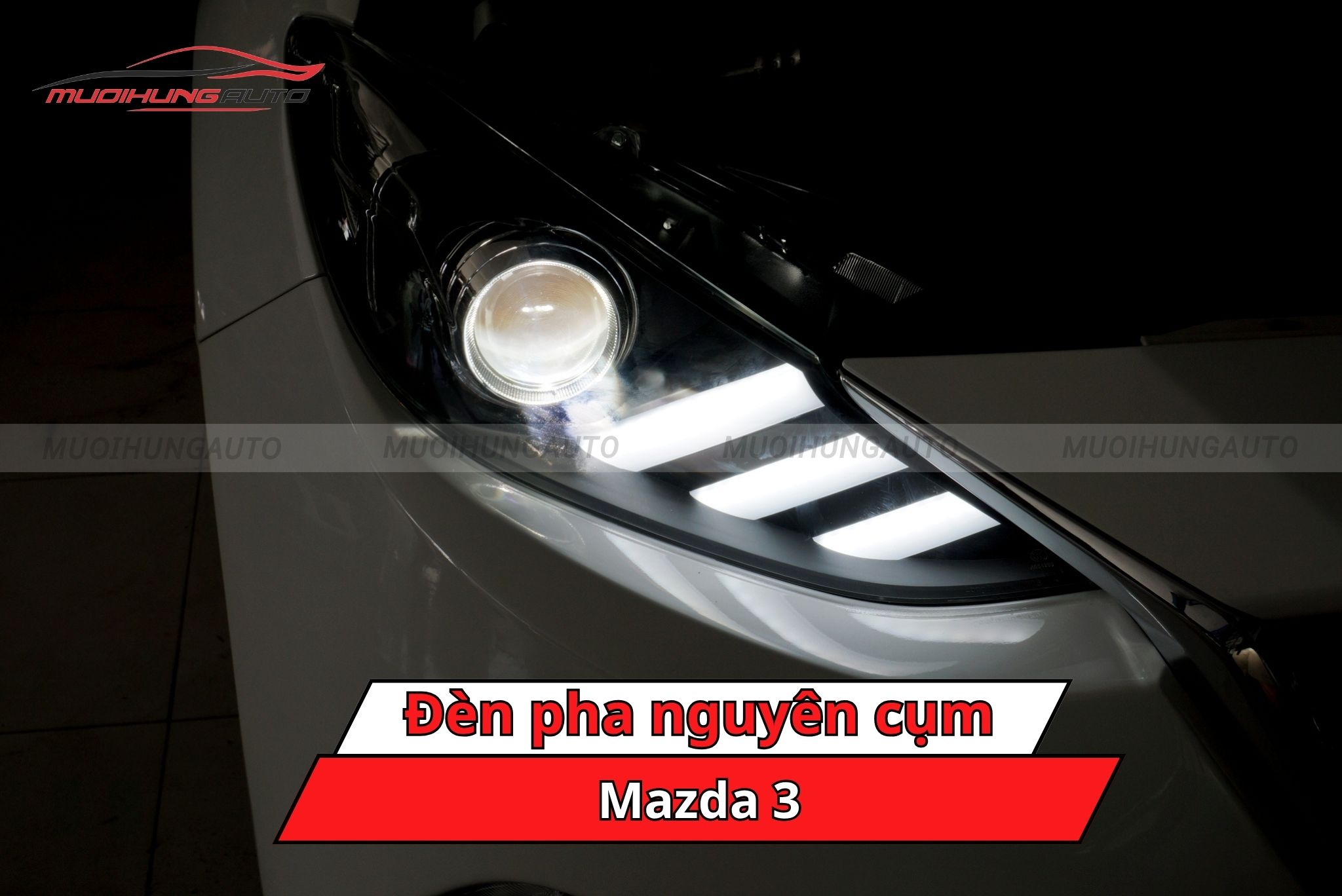 Đèn pha nguyên cụm xe Mazda 3