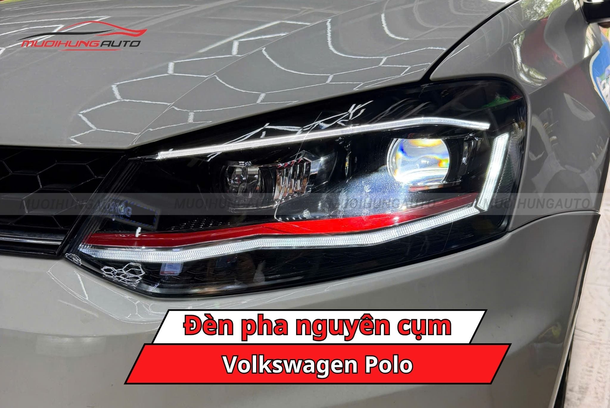 Đèn pha nguyên cụm xe ô tô Volkswagen Polo