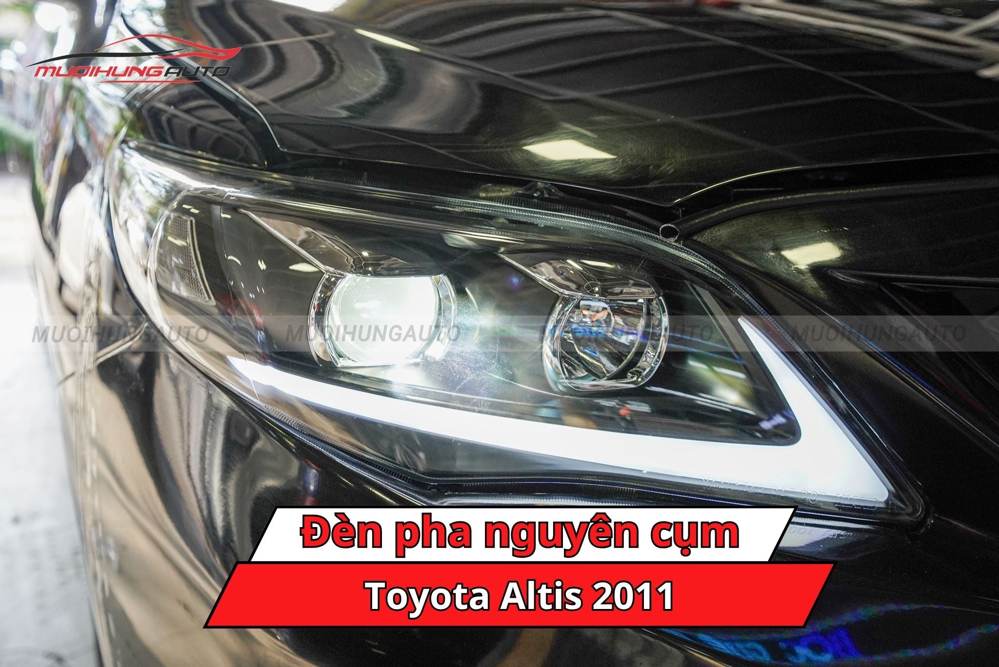 Đèn pha nguyên cụm xe Toyota Altis 2011