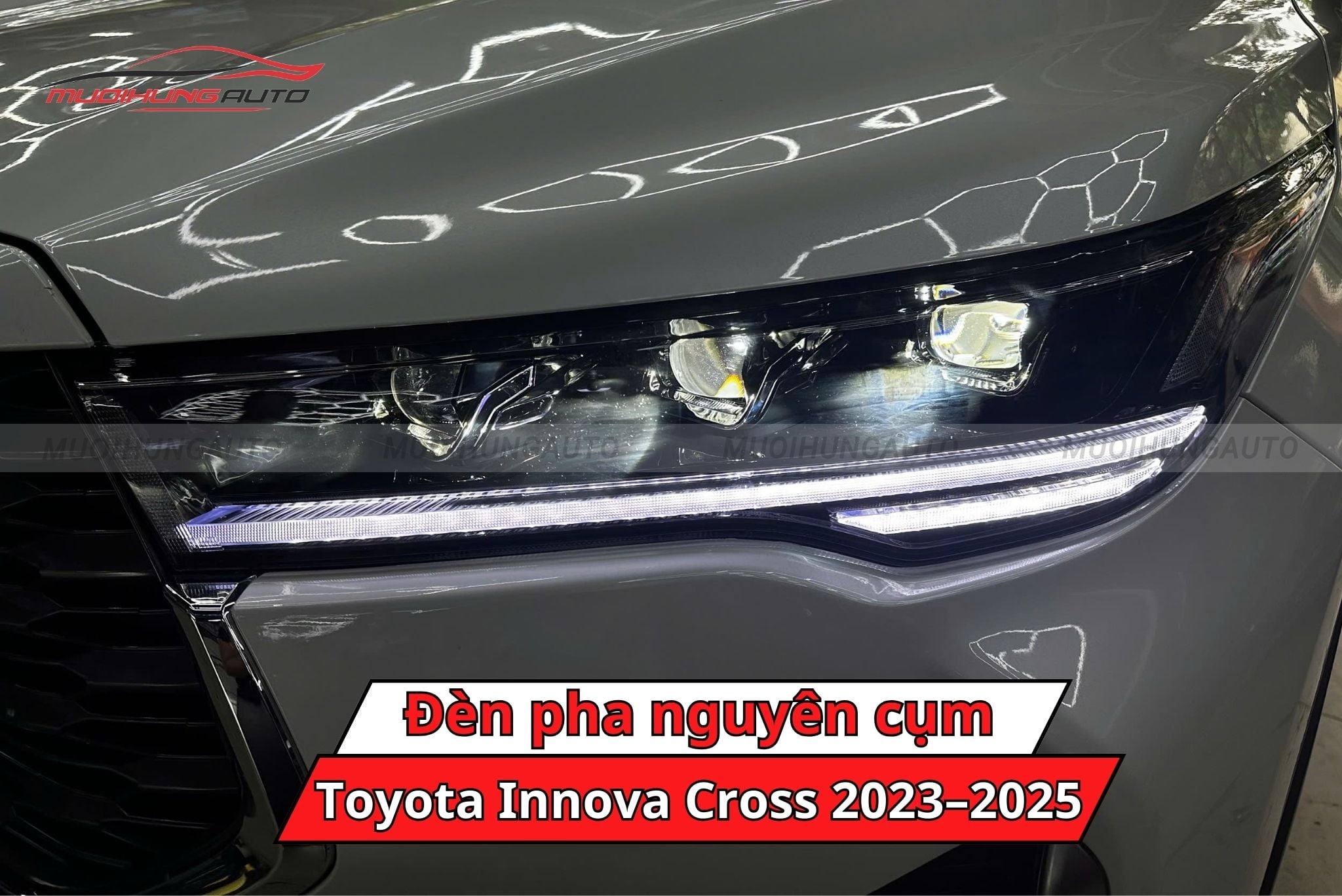 Đèn pha nguyên cụm xe Toyota Innova Cross 2023-2025