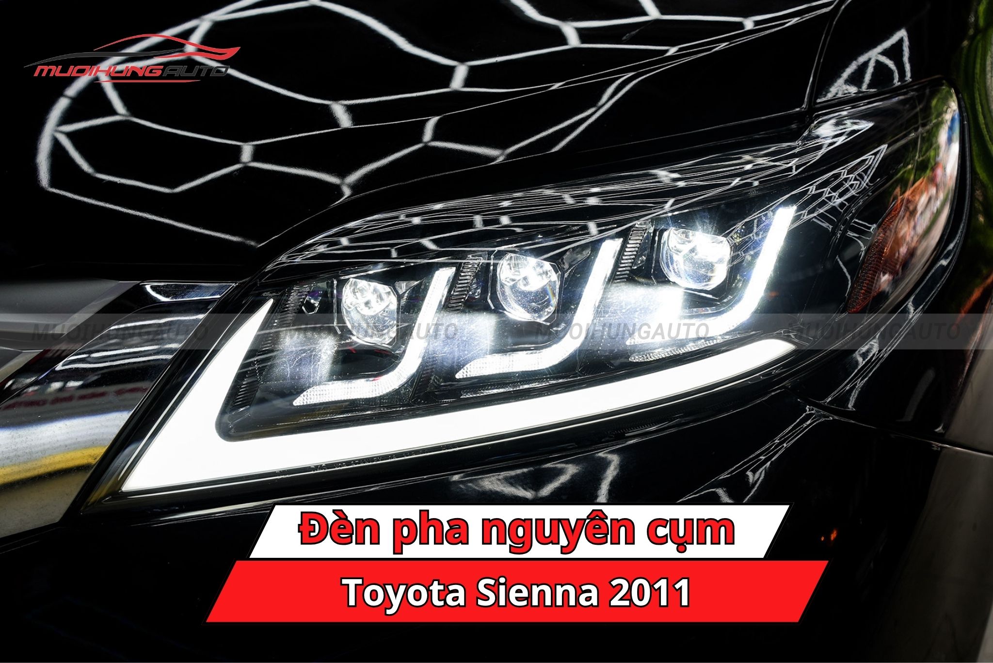 Đèn pha nguyên cụm xe Toyota Sienna 2011
