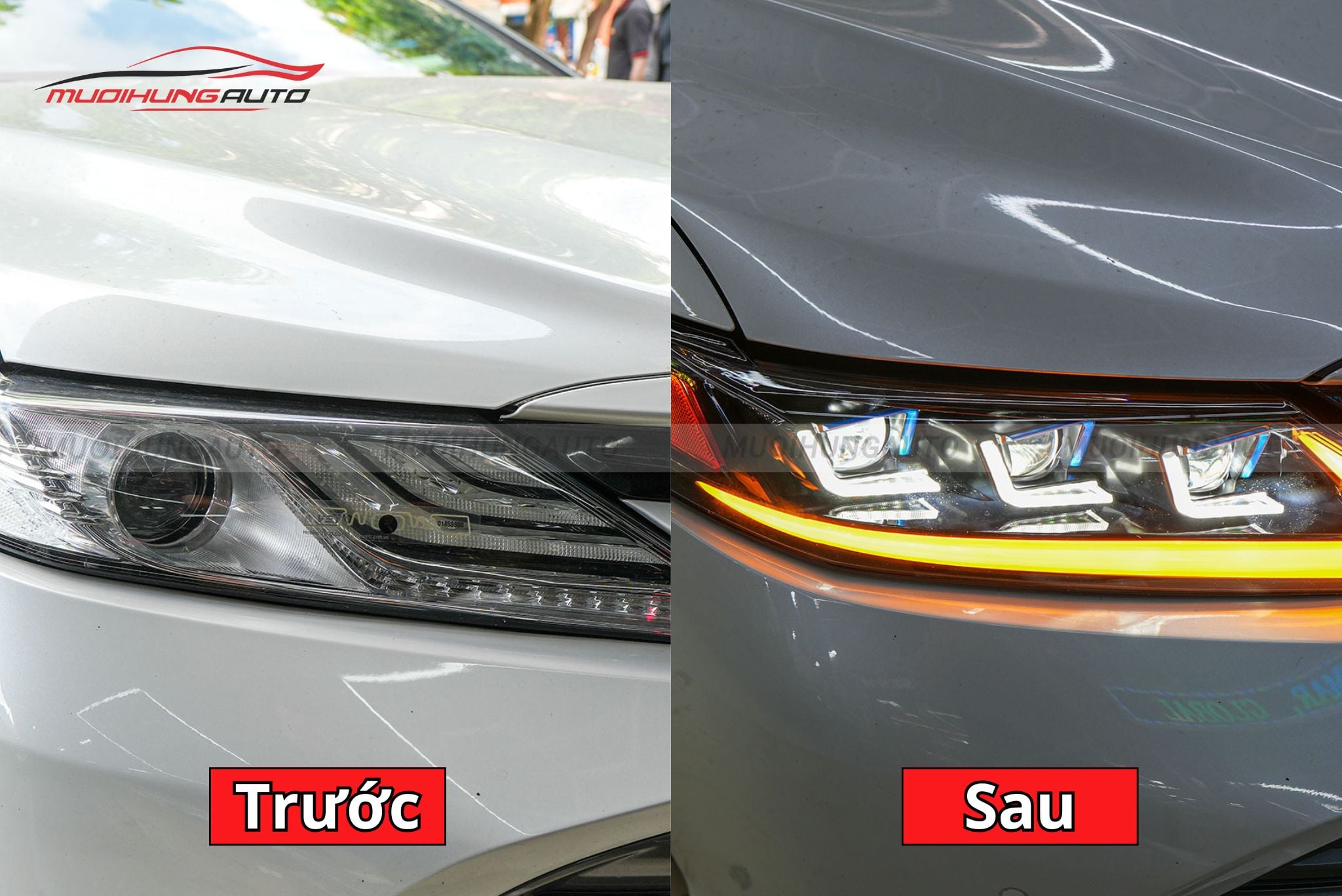 Đèn pha nguyên khối Toyota Camry 2019
