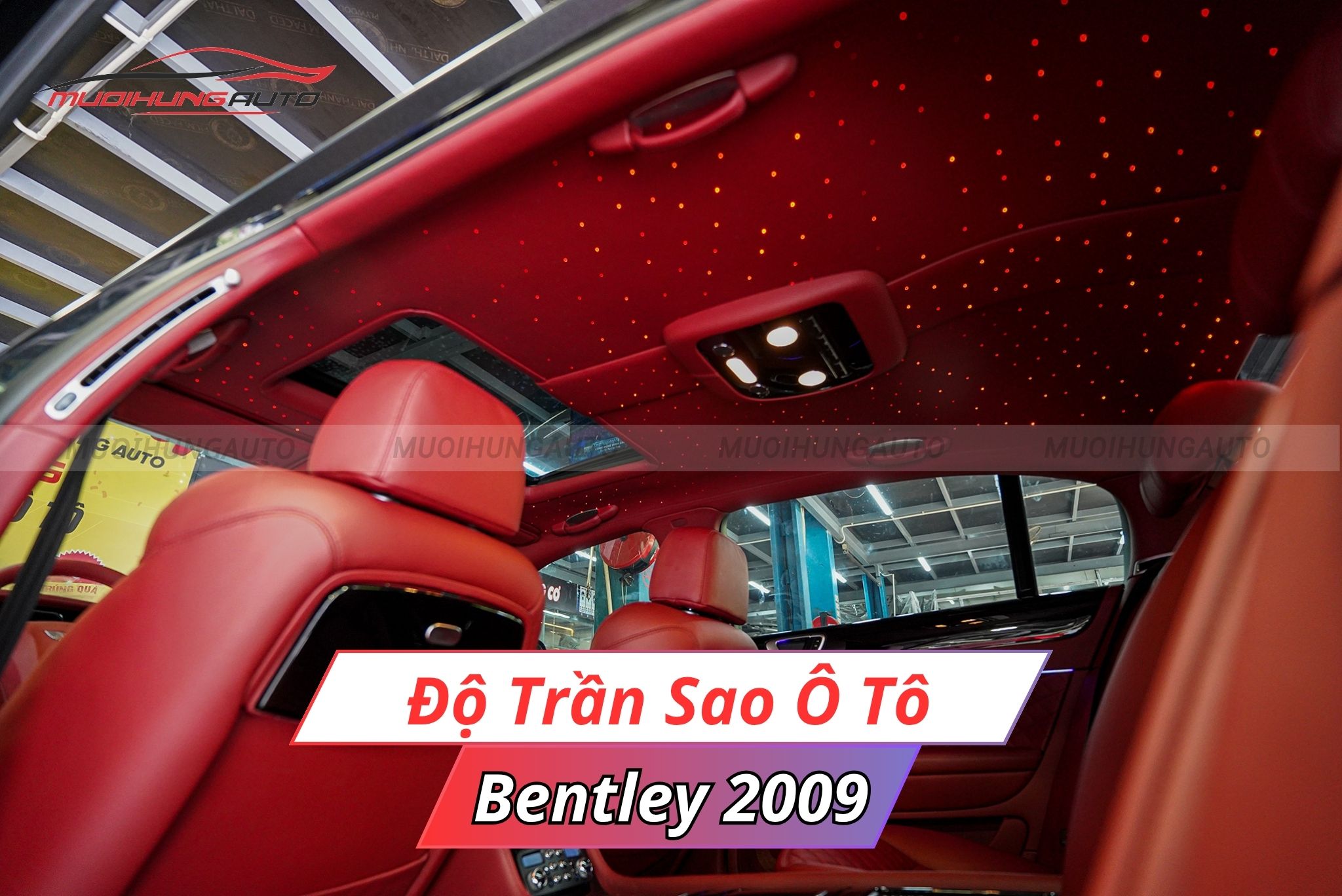 Đèn trần sao ô tô Bentley 2009